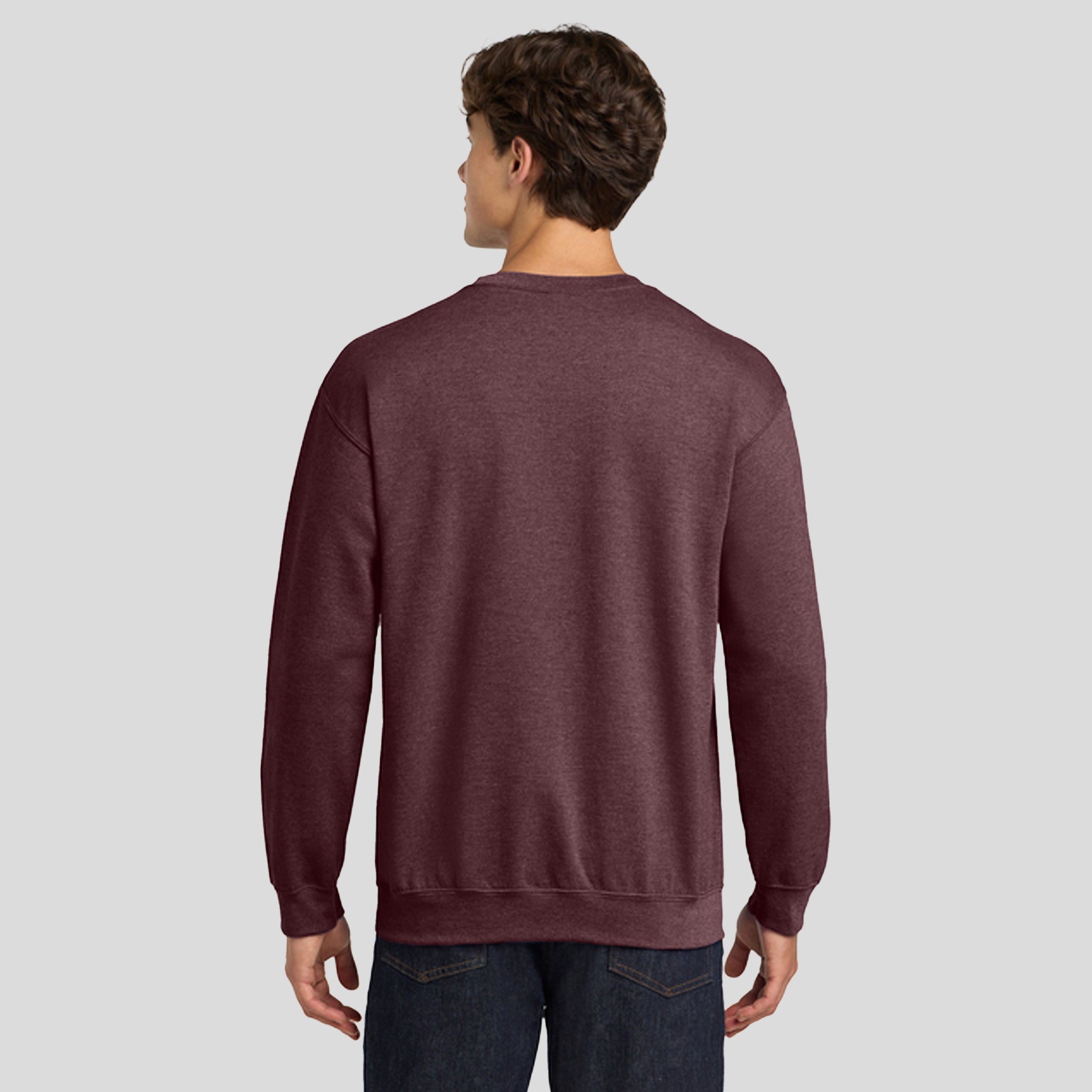 Heavy Blend™ Crewneck Sweatshirt | Heather Dark Maroon