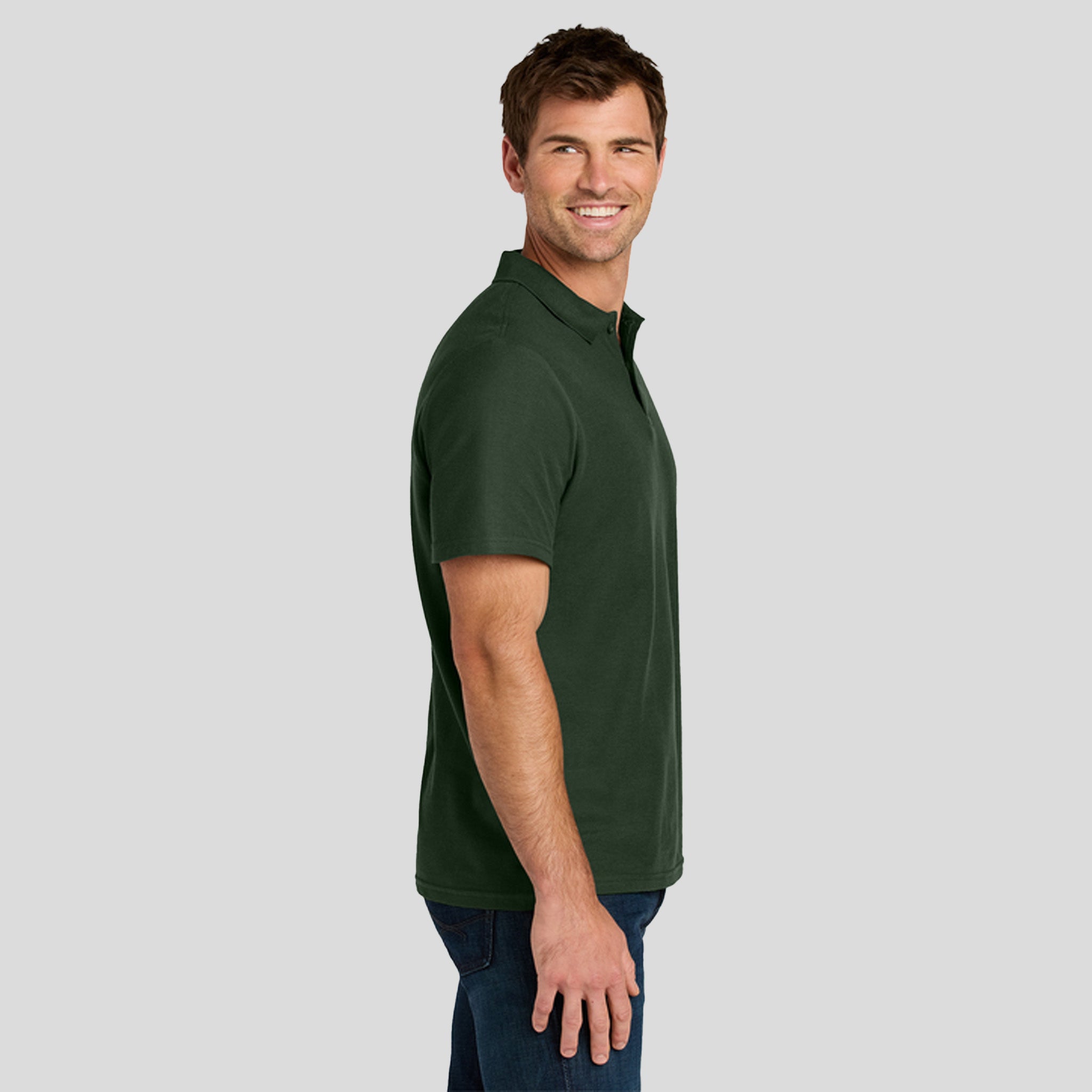 Gildan® Softstyle® Pique Polo | Forest Green