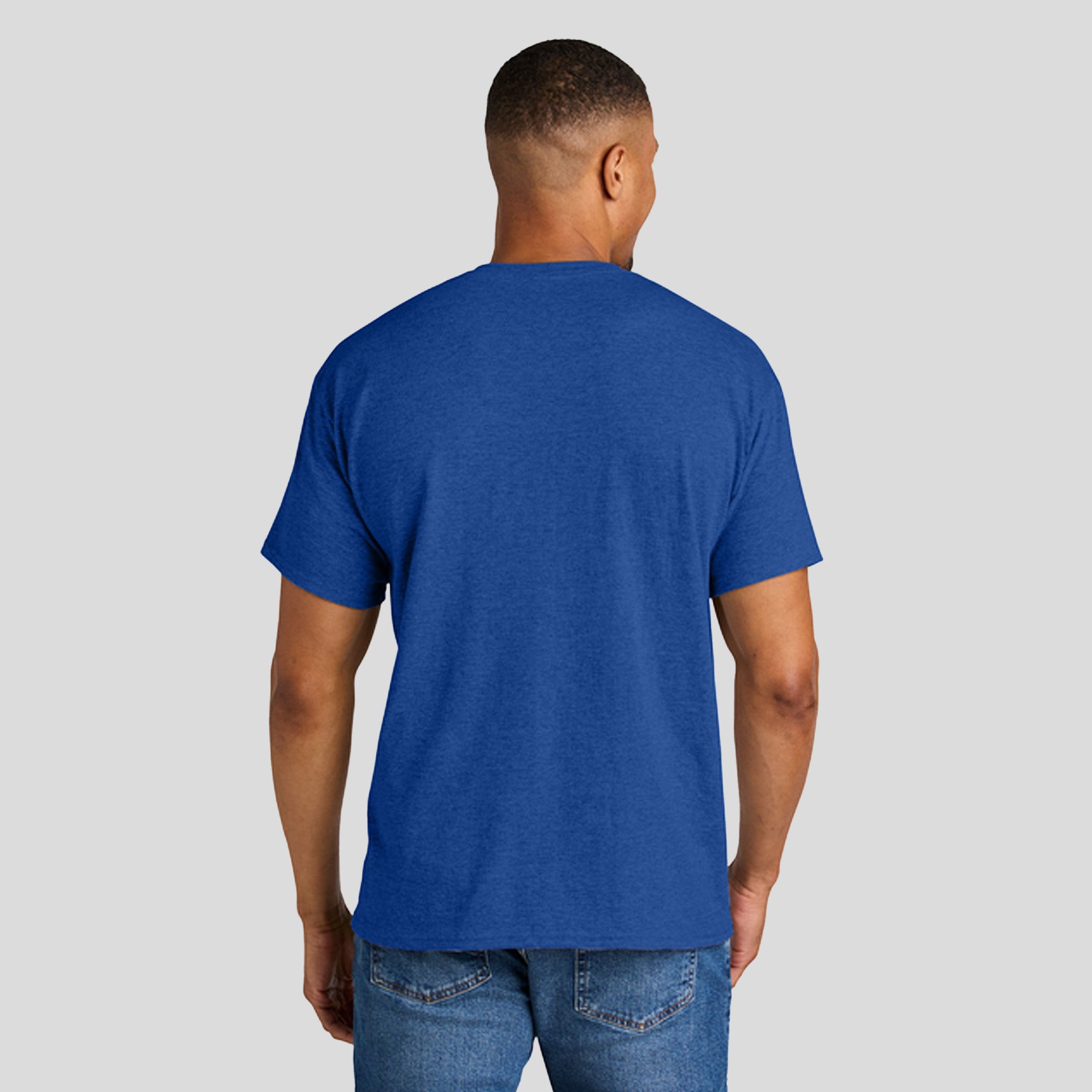 Gildan® DryBlend® 50 Cotton/50 Poly T-Shirt | Heather Deep Royal