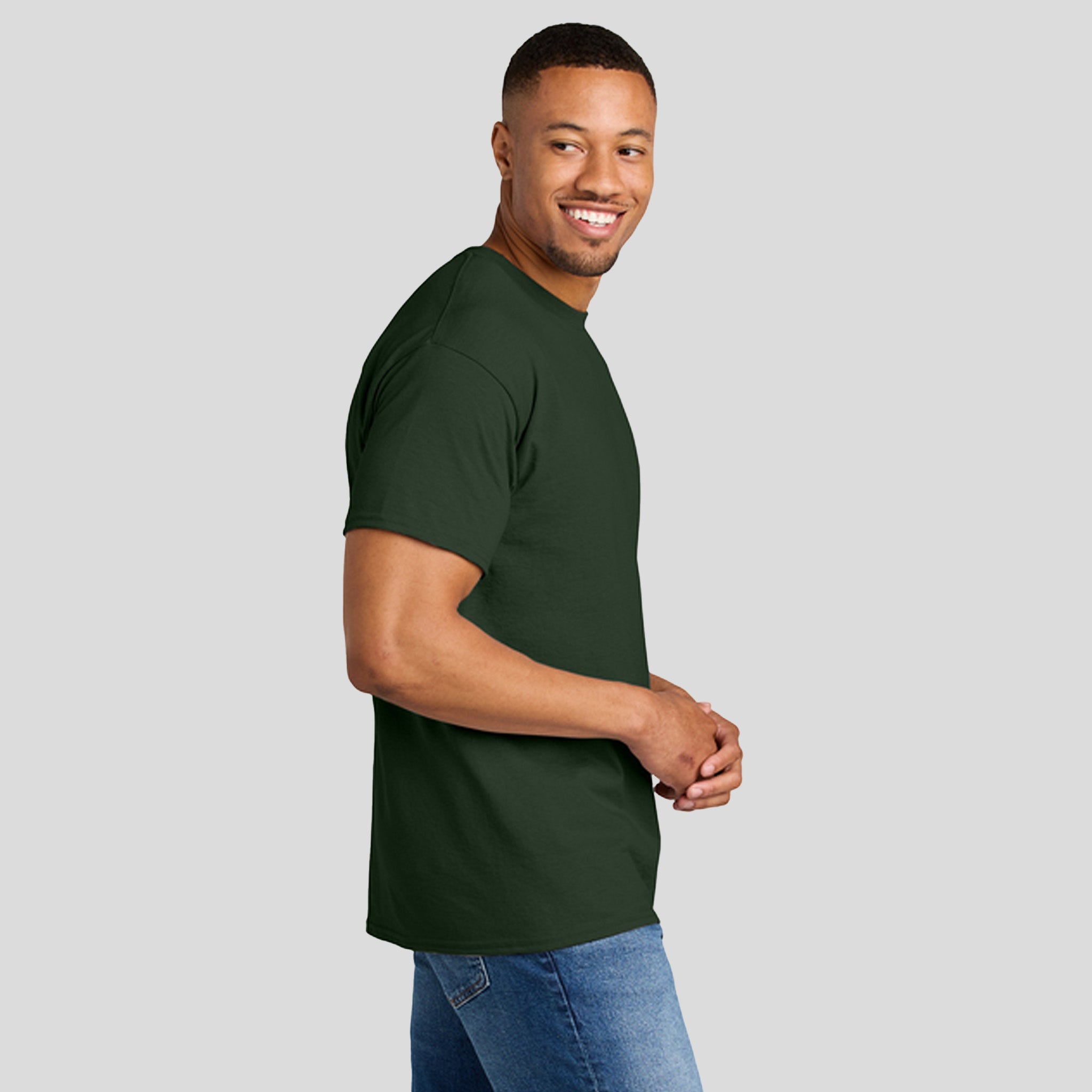Gildan® DryBlend® 50 Cotton/50 Poly T-Shirt | Forest Green