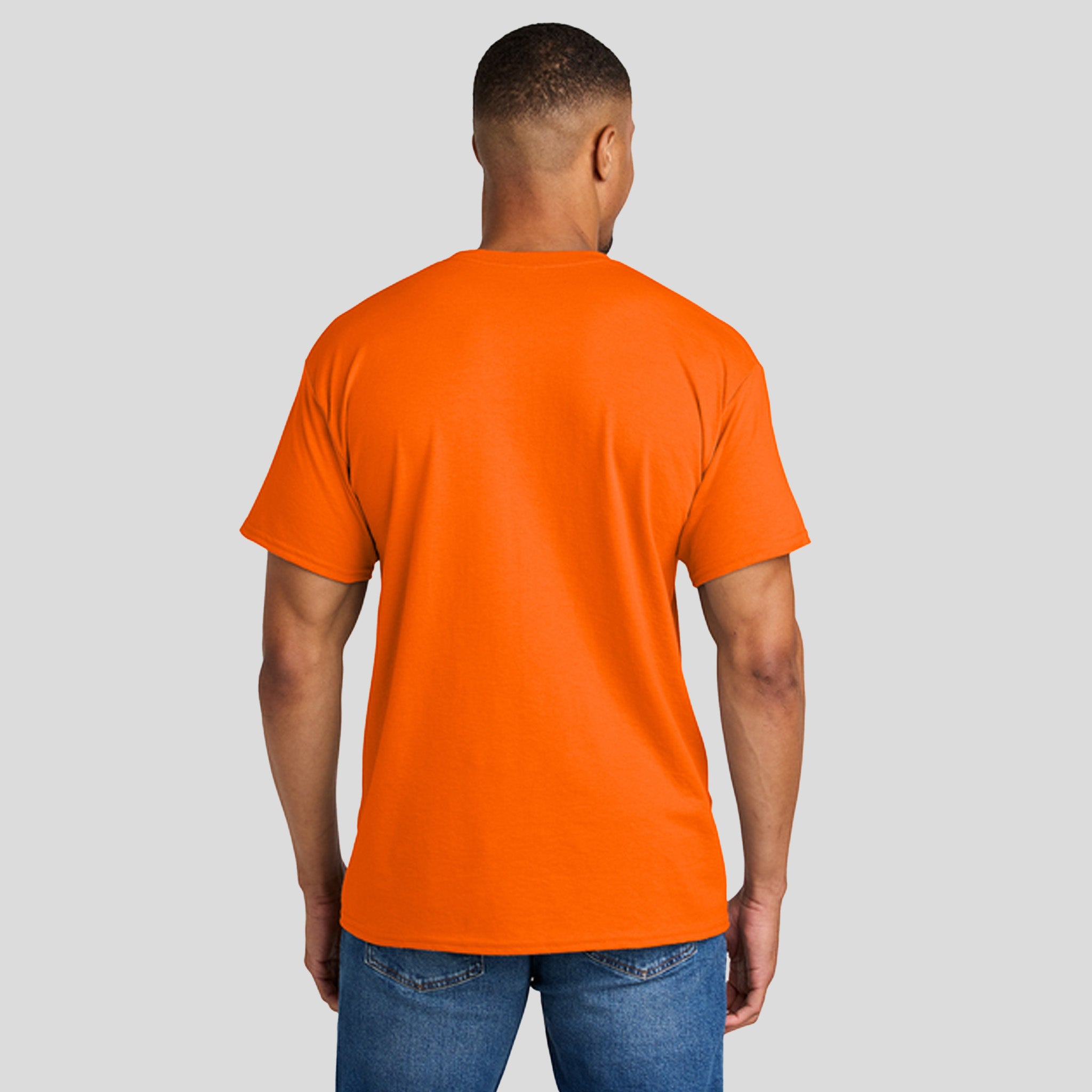 Gildan® DryBlend® 50 Cotton/50 Poly T-Shirt | Safety Orange