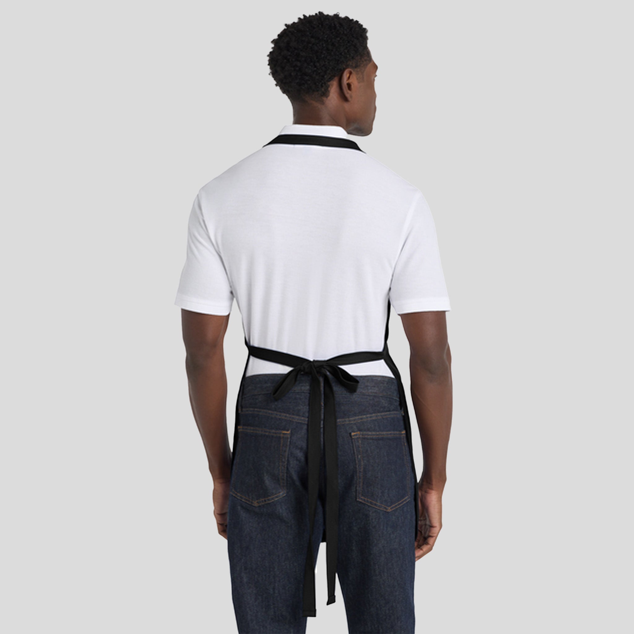 Full-Length Apron with Pockets | Black