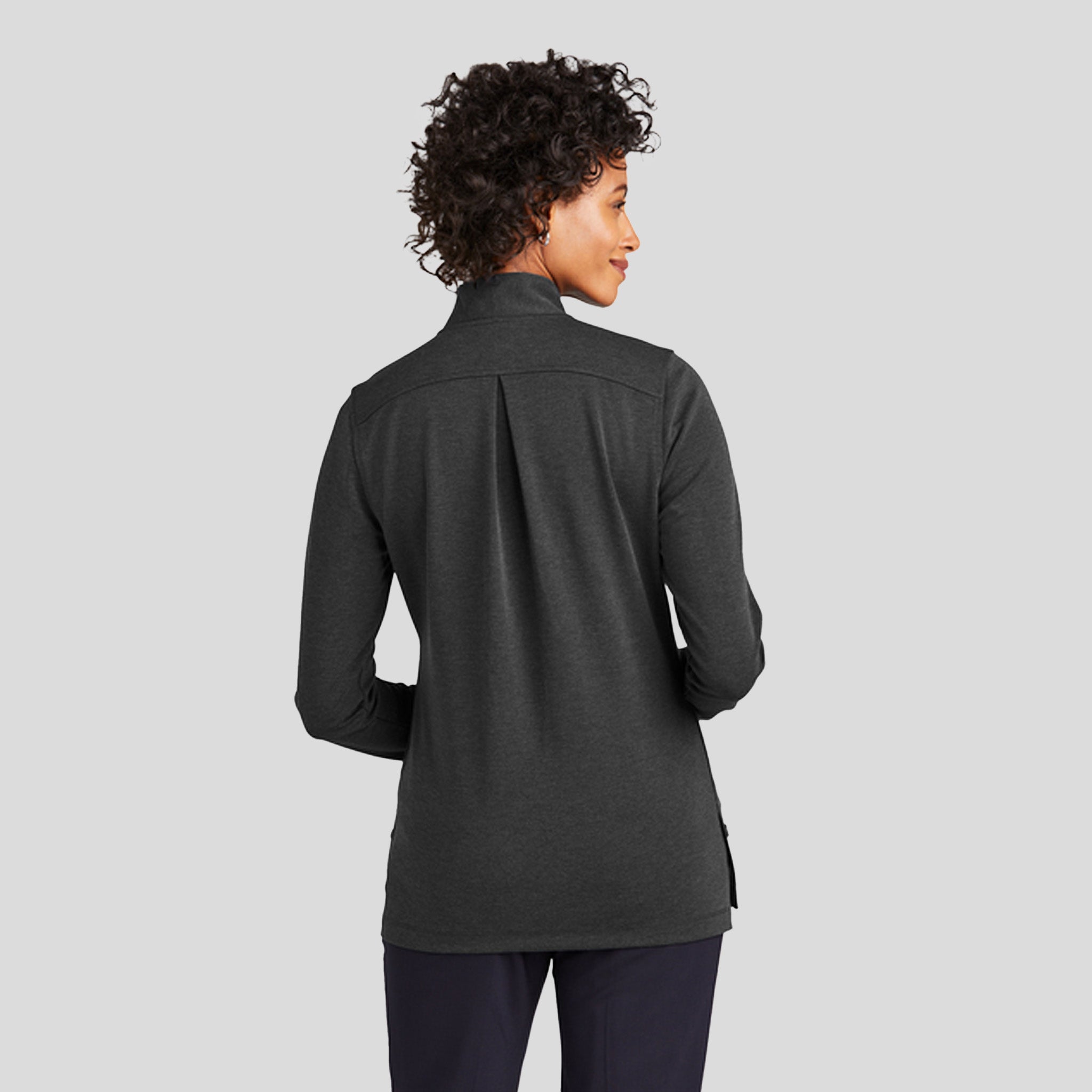 Women’s Mid-Layer Stretch 1/2-Button | Windsor Grey Heather