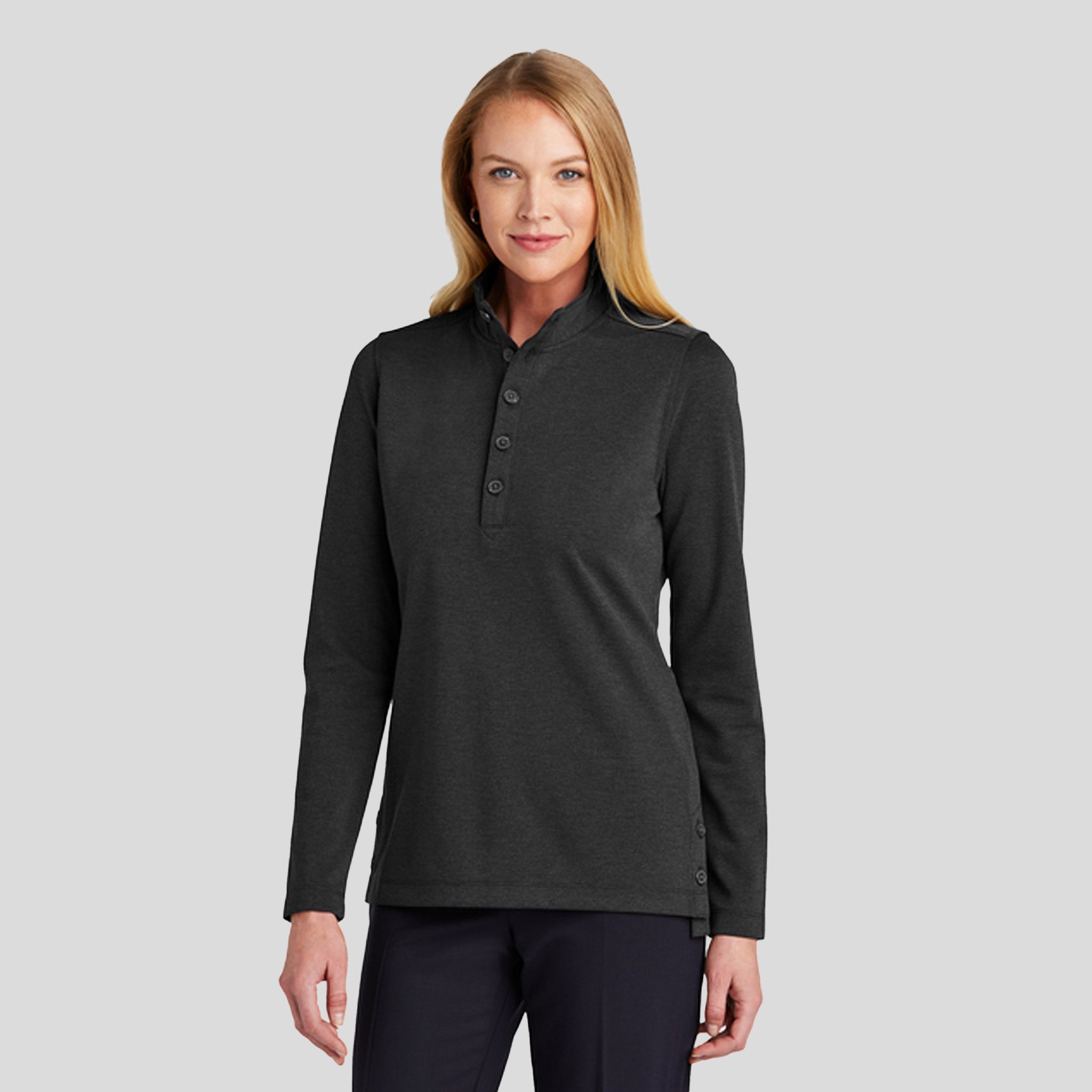Women’s Mid-Layer Stretch 1/2-Button | Windsor Grey Heather