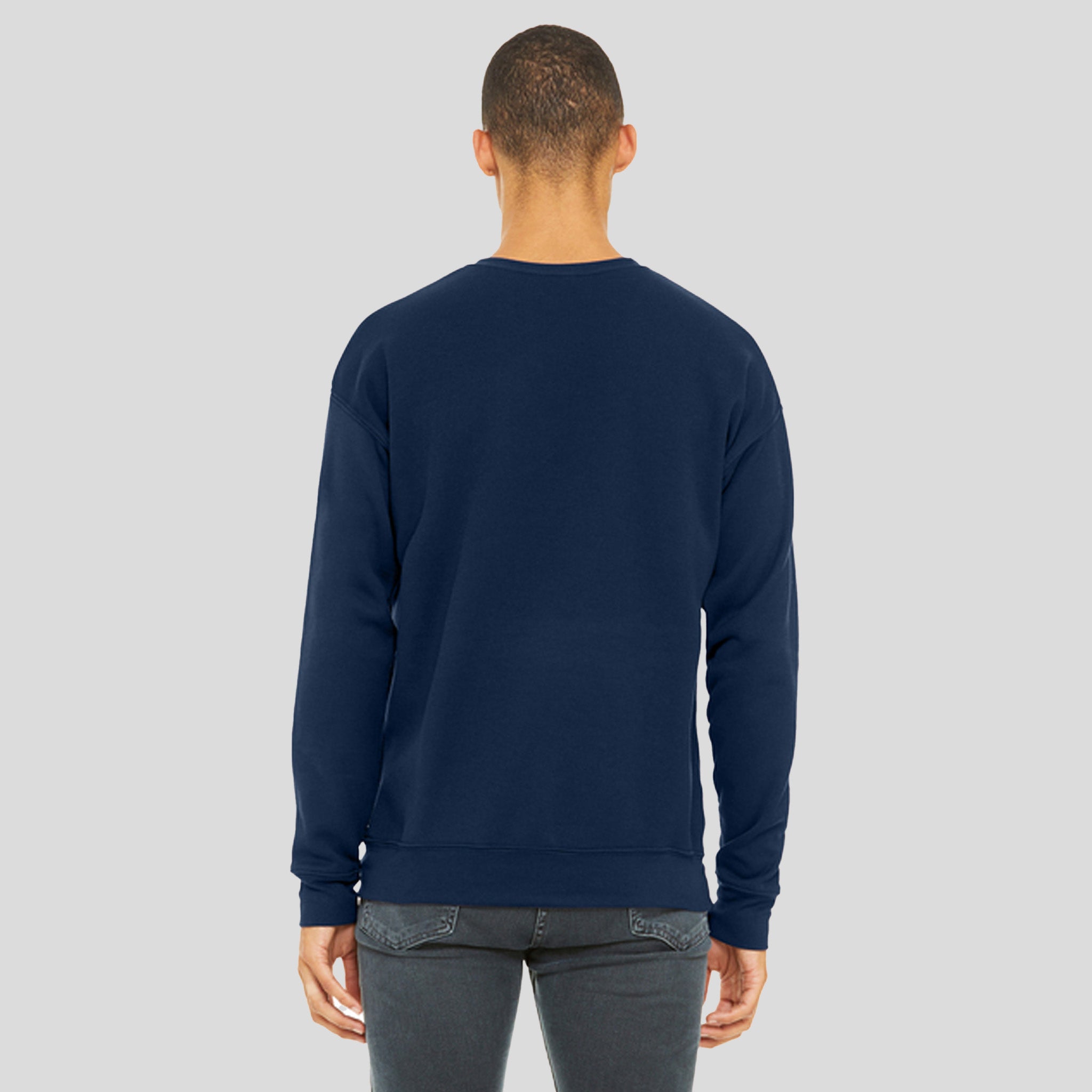 Unisex Sponge Fleece Drop Shoulder Sweatshirt | Navy