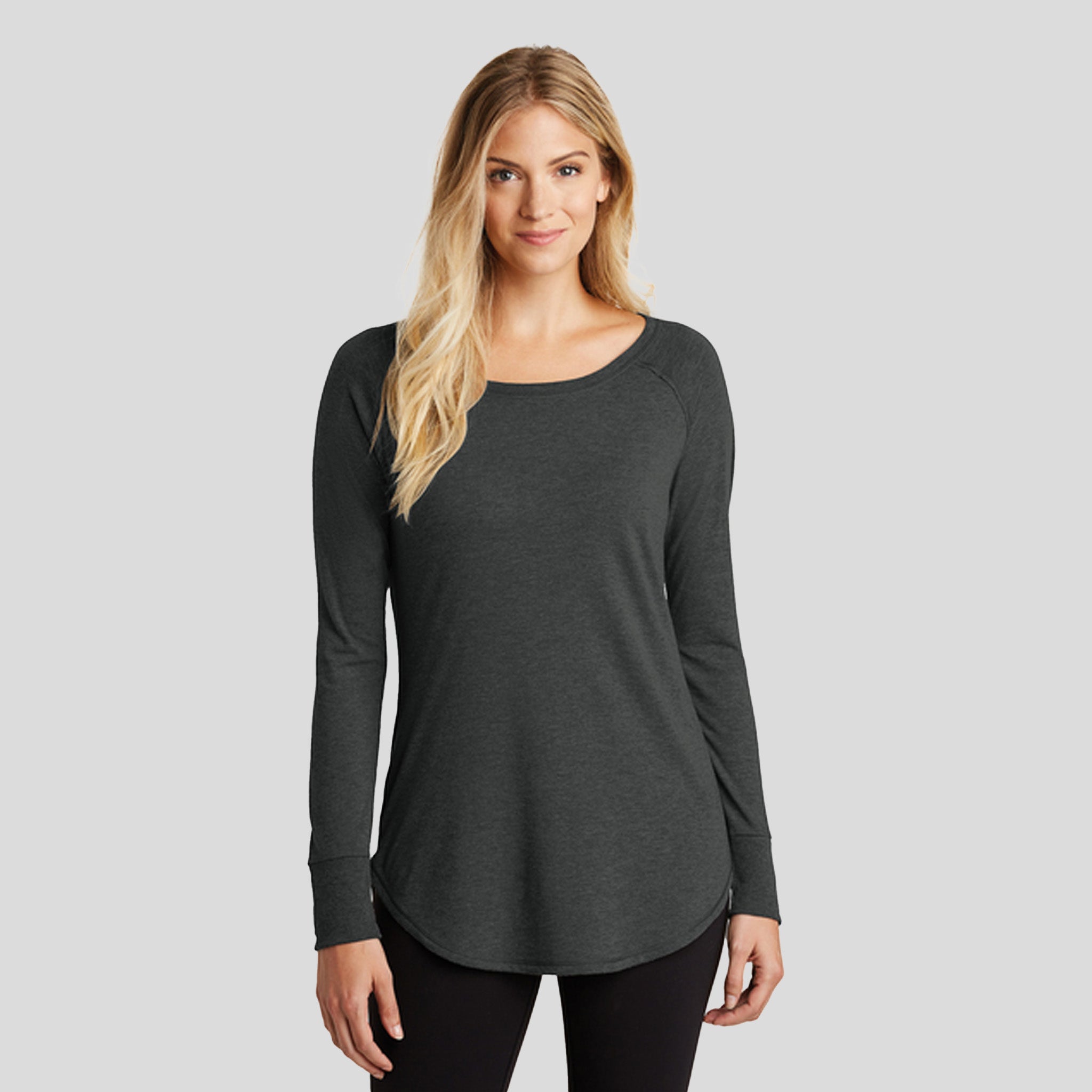 Women’s Perfect Tri ® Long Sleeve Tunic Tee | Black Frost