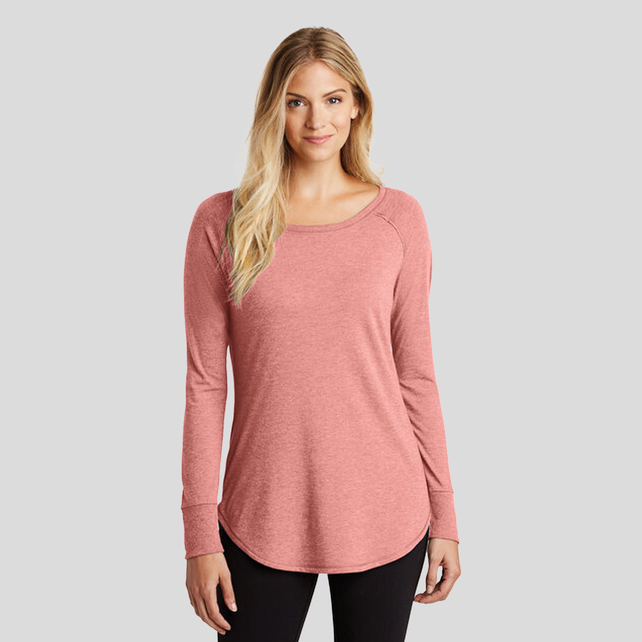 Women’s Perfect Tri ® Long Sleeve Tunic Tee | Blush Frost