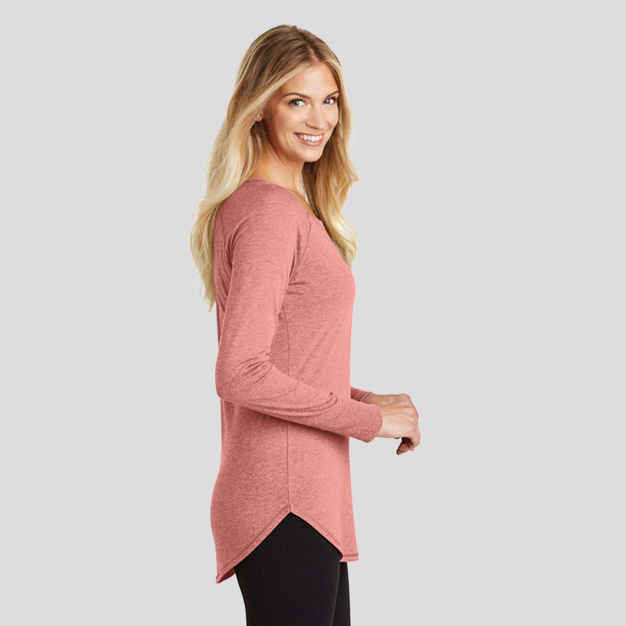 Women’s Perfect Tri ® Long Sleeve Tunic Tee | Blush Frost