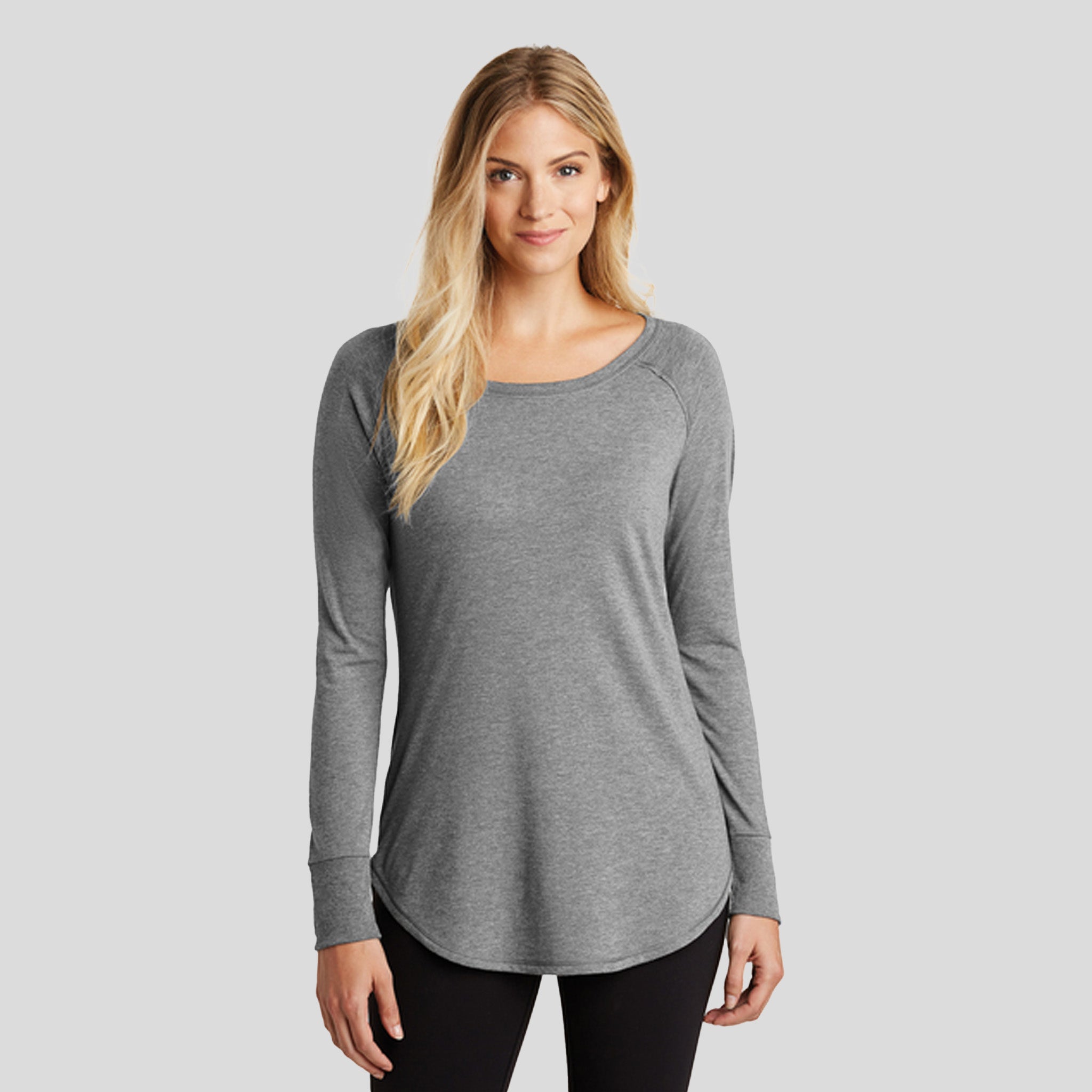 Women’s Perfect Tri ® Long Sleeve Tunic Tee | Grey Frost