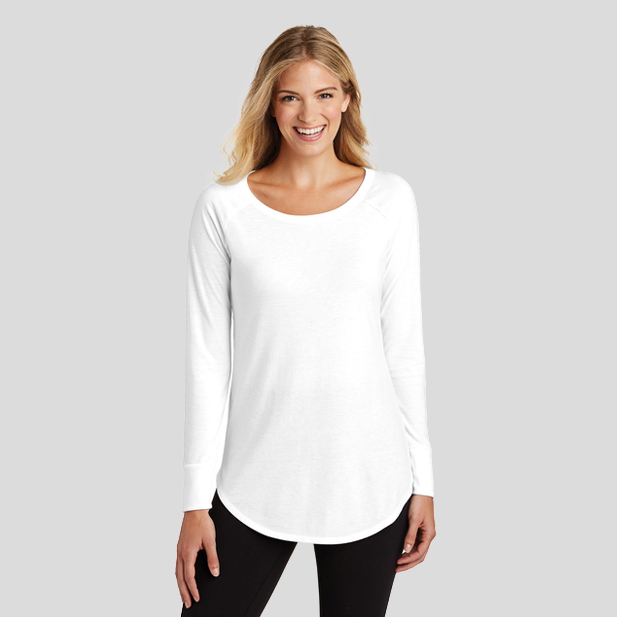 Women’s Perfect Tri ® Long Sleeve Tunic Tee | White