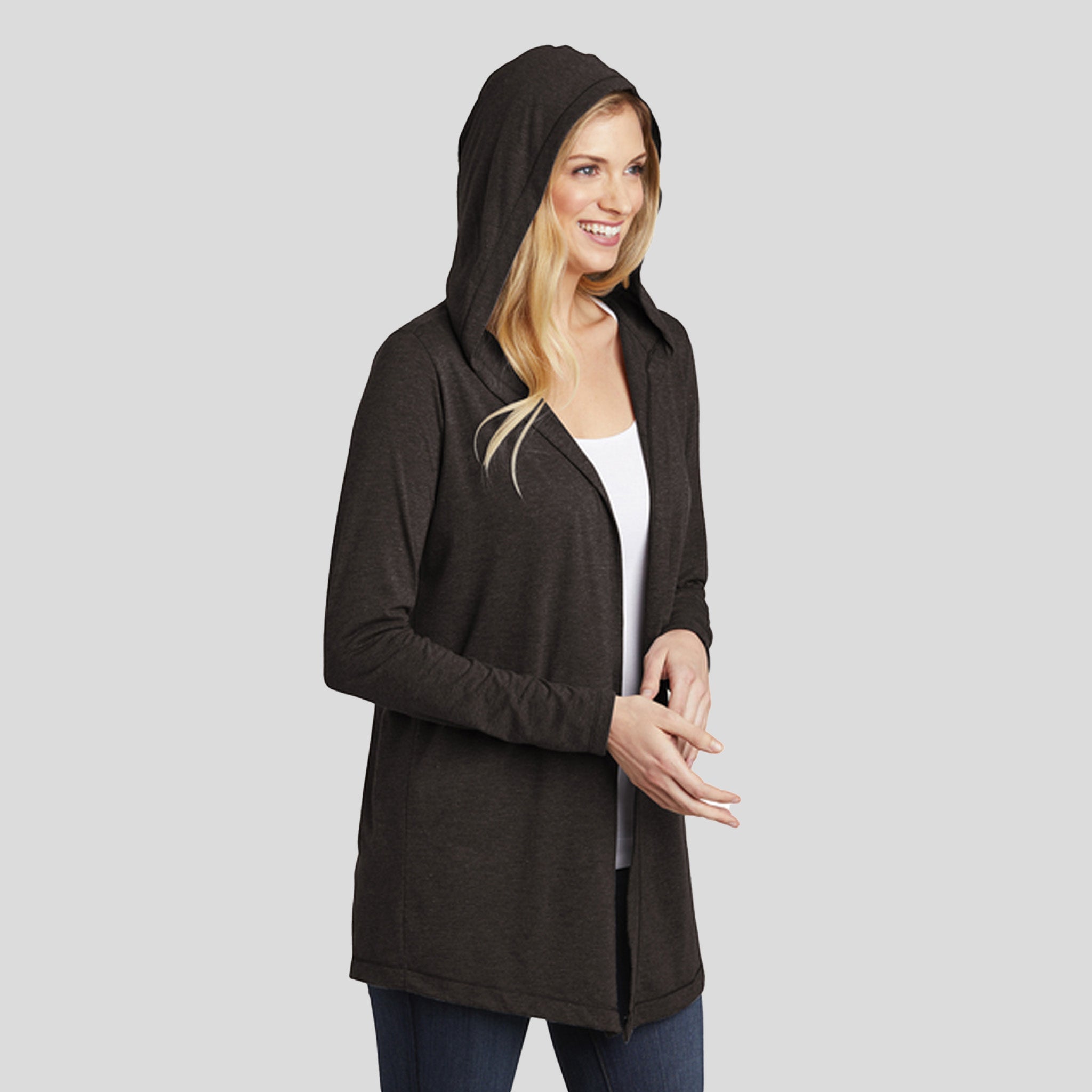 Women’s Perfect Tri ® Hooded Cardigan | Black Frost
