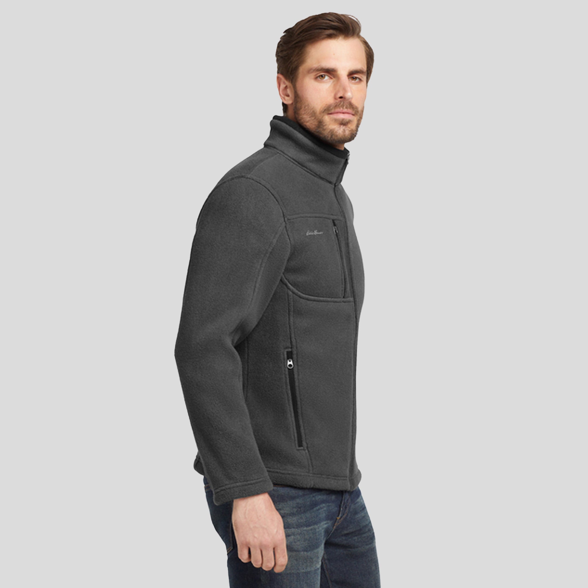 Full-Zip Fleece Jacket | Grey Steel