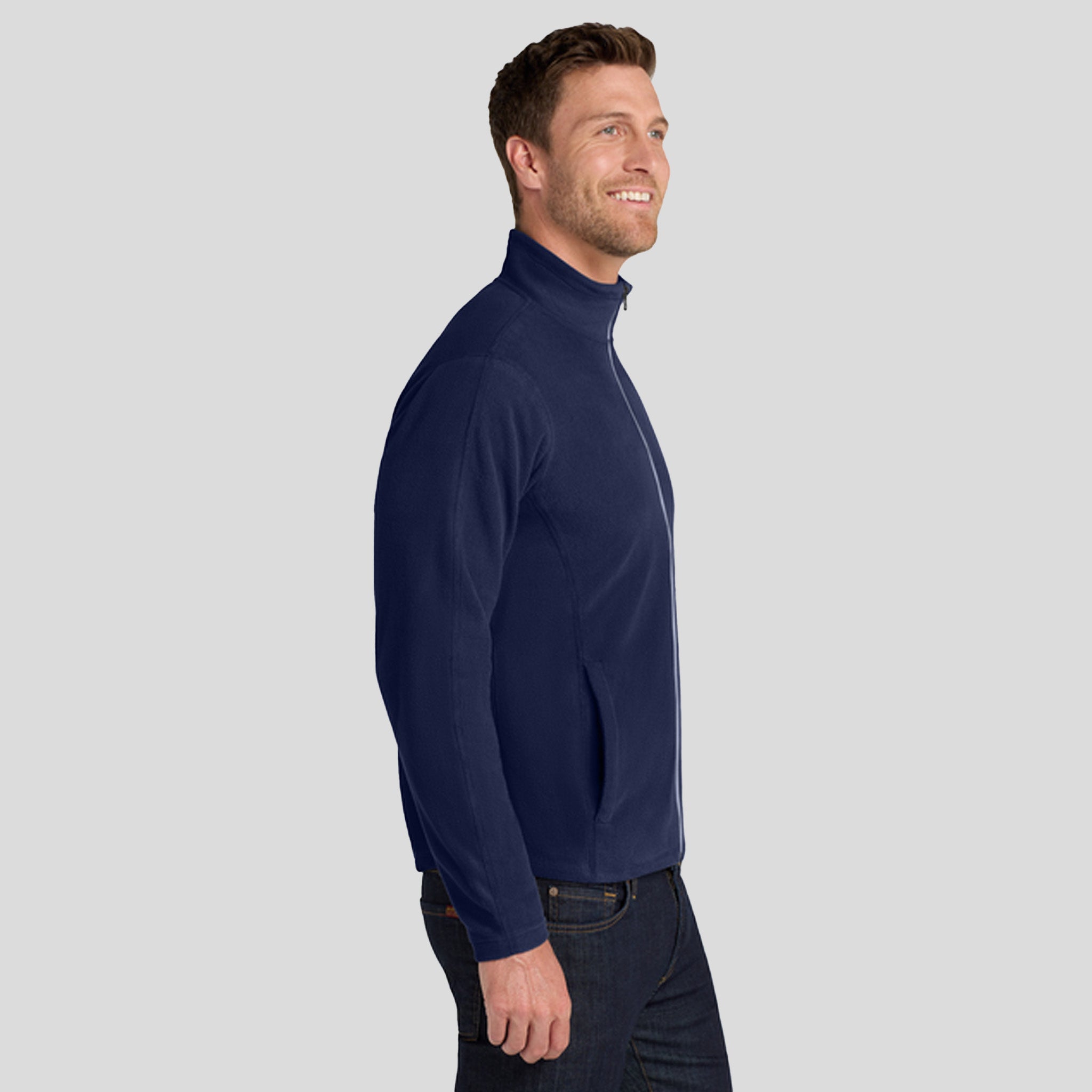 Men's Microfleece Jacket | Navy