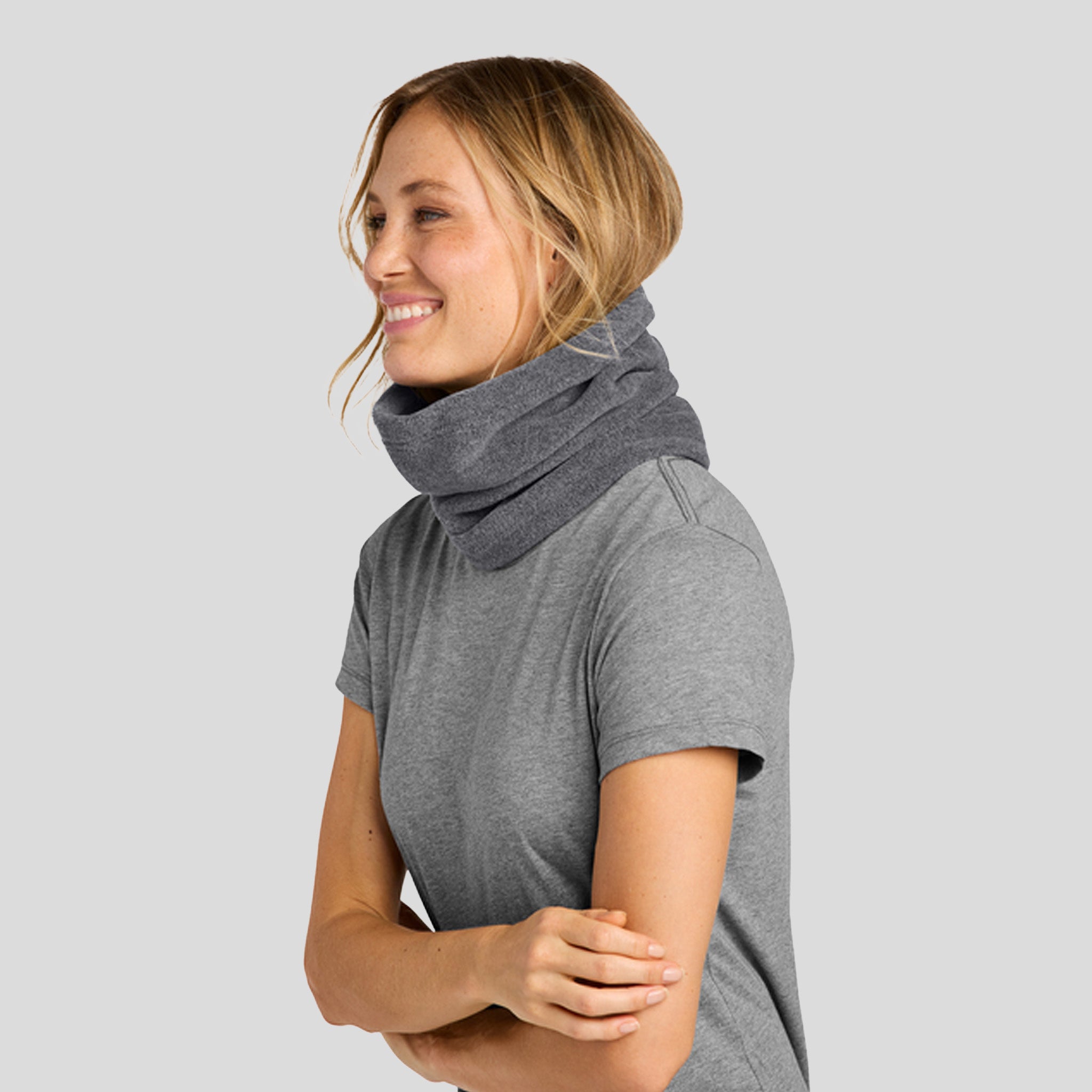 Fleece Neck Gaiter | Midnight Heather