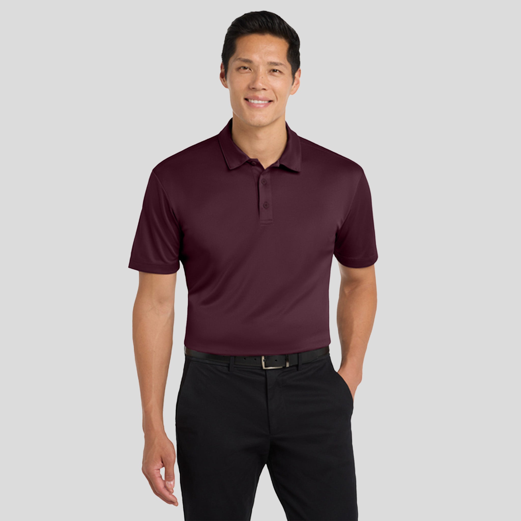 Men's Silk Touch™ Performance Polo | Maroon
