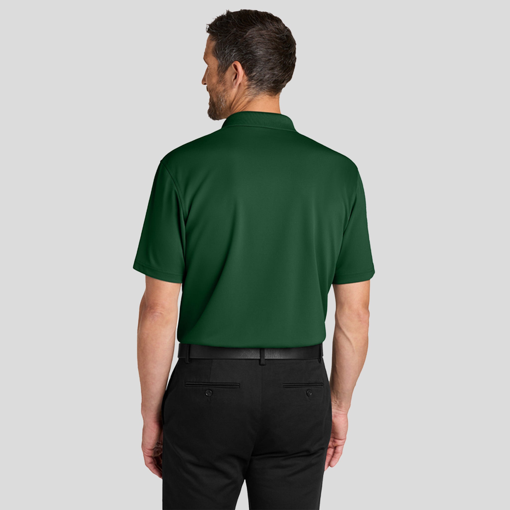 Men's Dry Zone® Stain-Release Grid Polo | Hunter Green