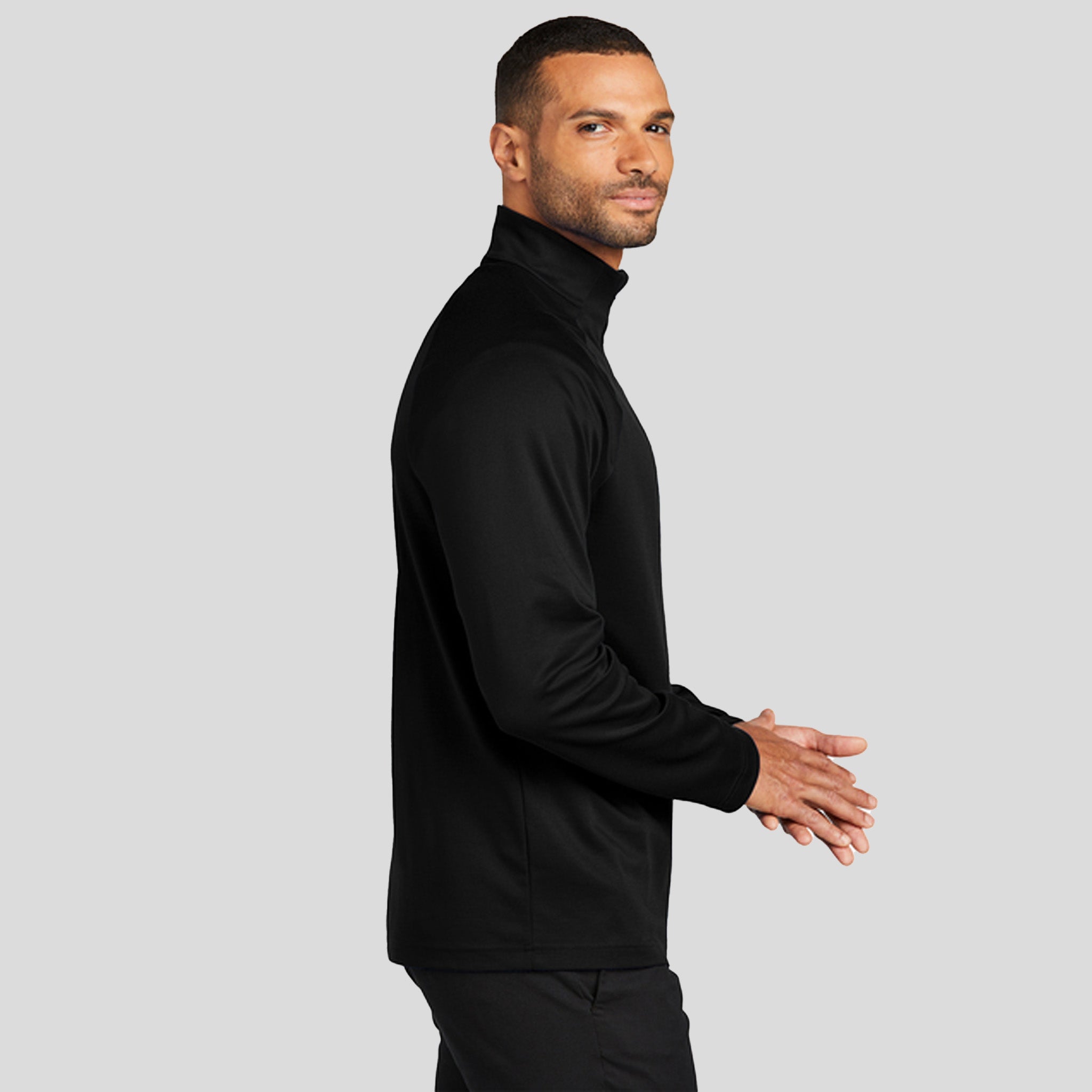 C-FREE® Cypress 1/4-Zip | Deep Black