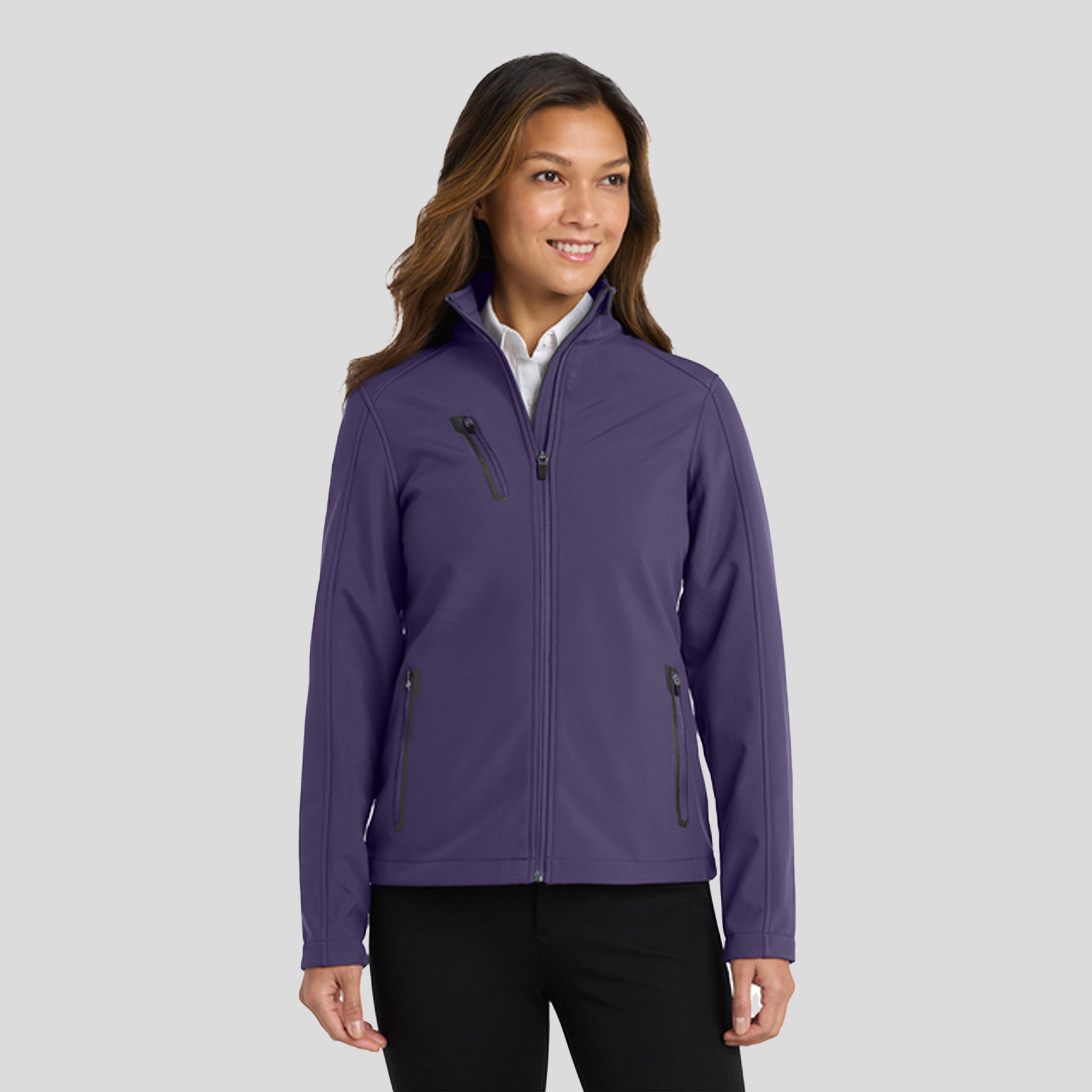 Women's Welded Soft Shell Jacket | Posh Purple