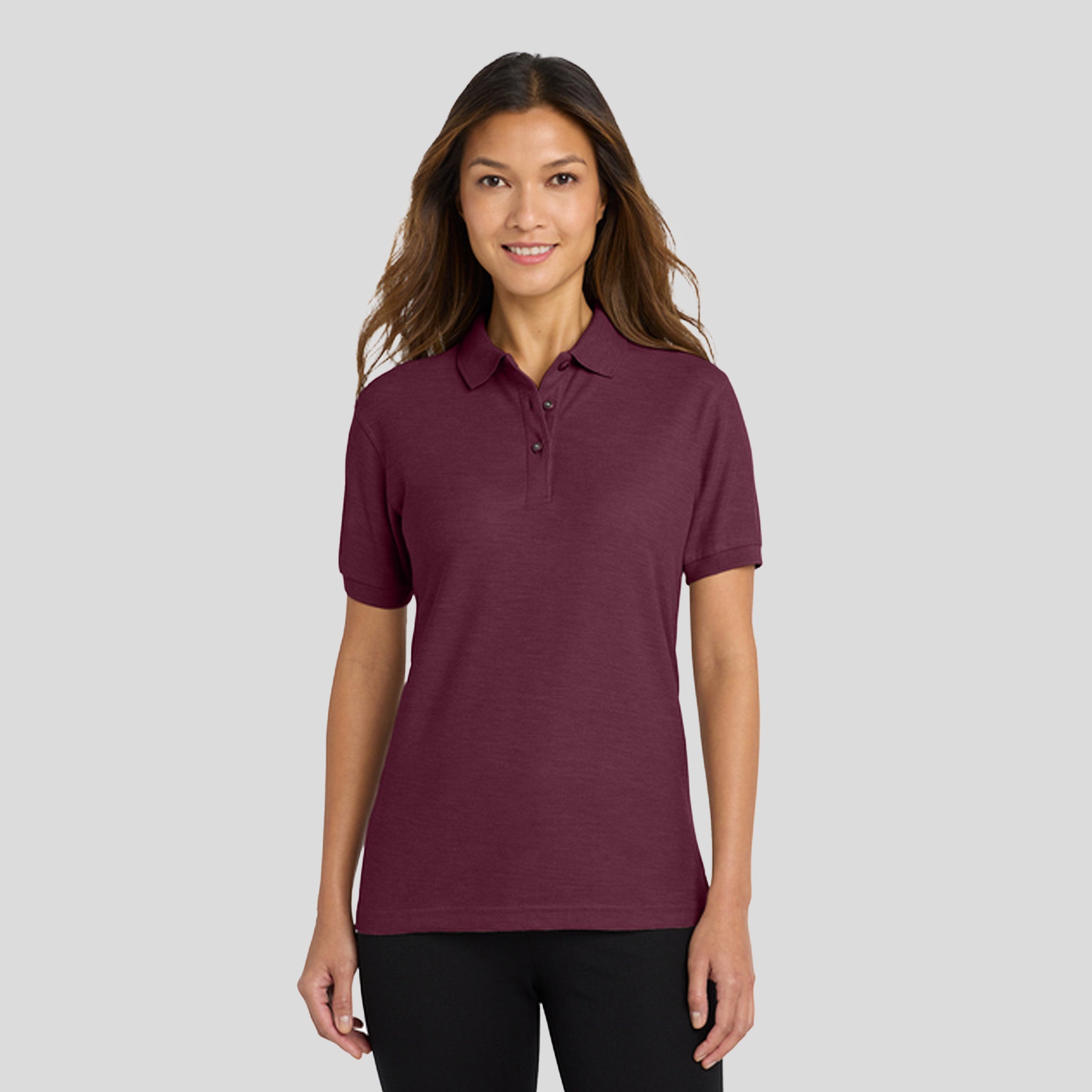 Women's Silk Touch™ Polo | Burgundy