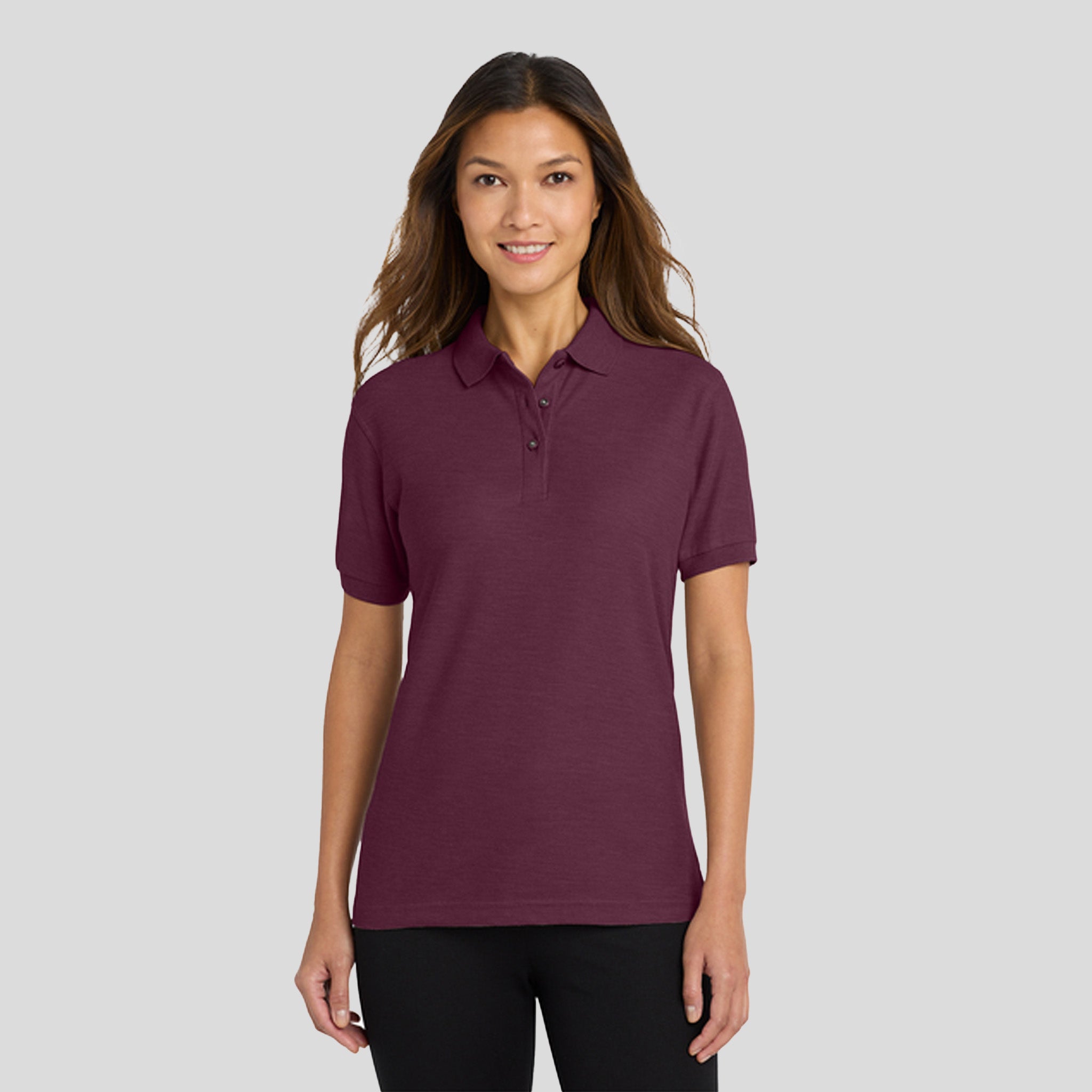 Women's Silk Touch™ Polo | Maroon