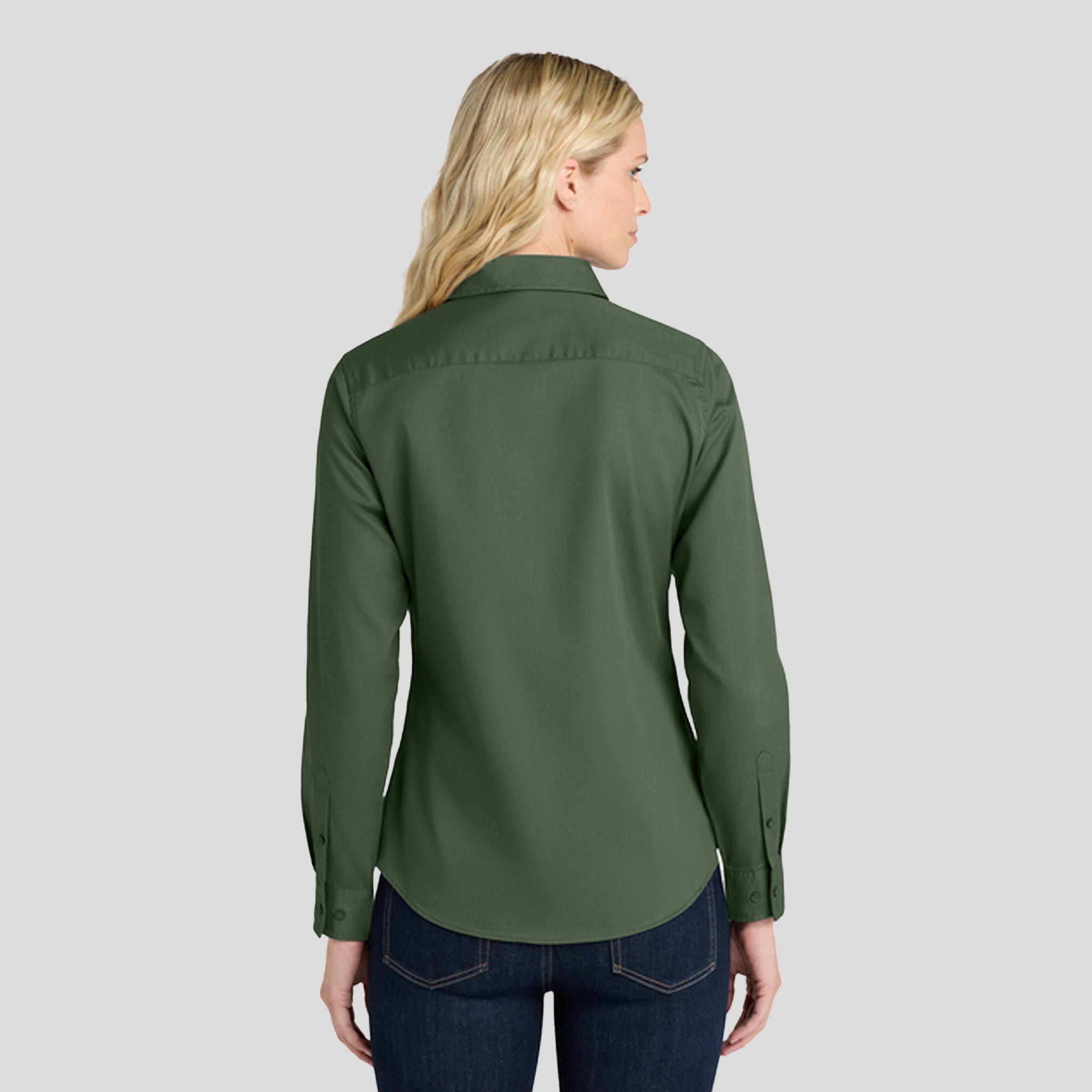Women's Long Sleeve Easy Care Shirt | Clover Green