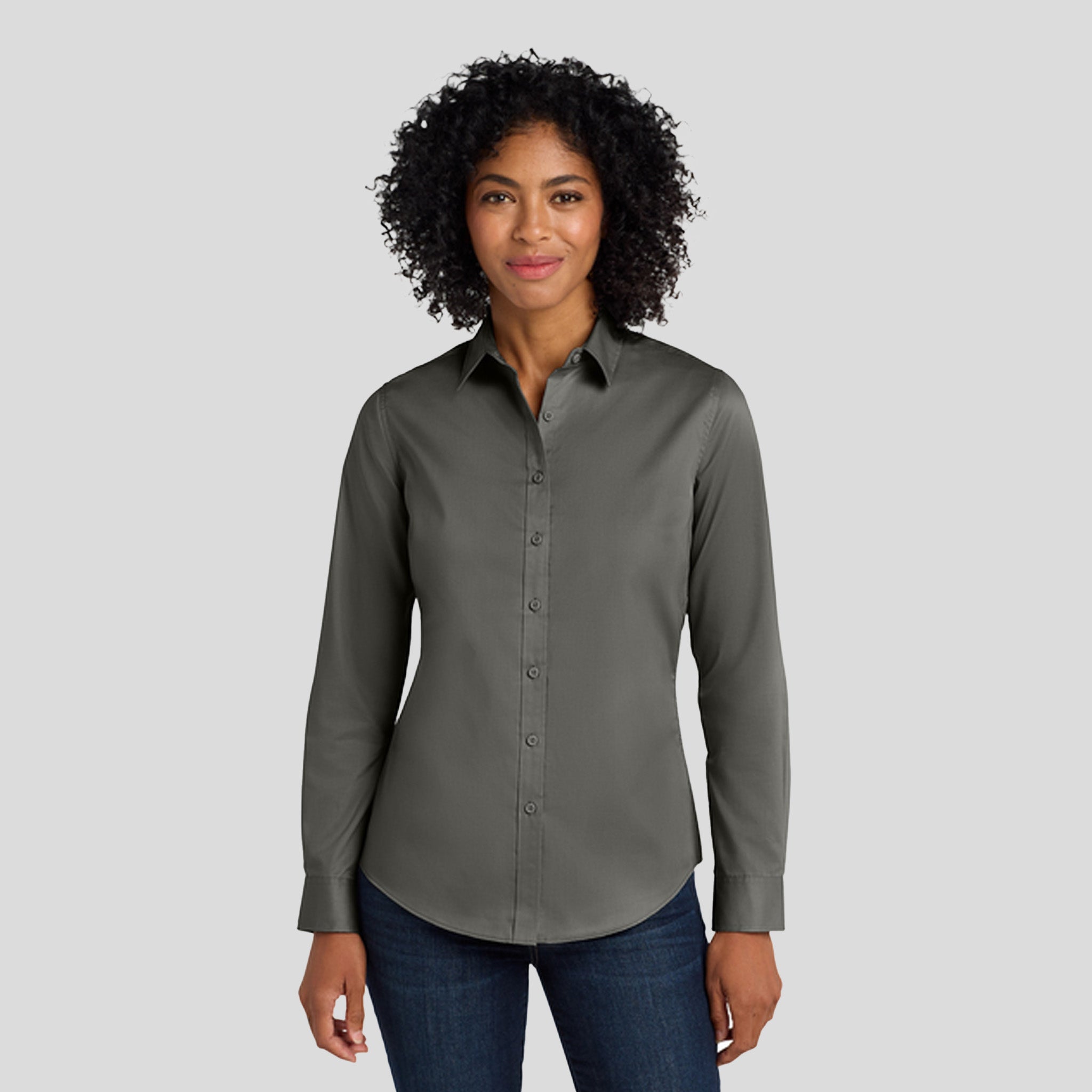 Women's SuperPro™ Twill Shirt | Sterling Grey