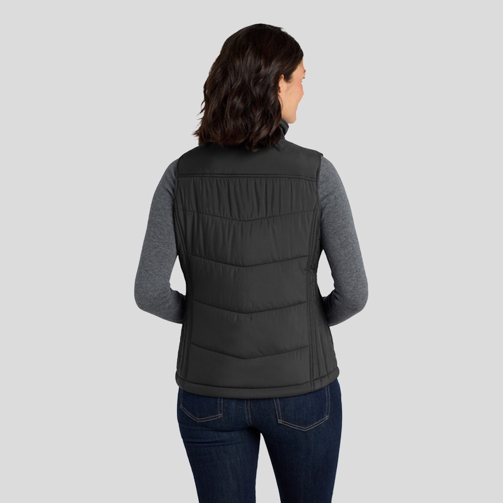 Women's Puffy Vest | Black