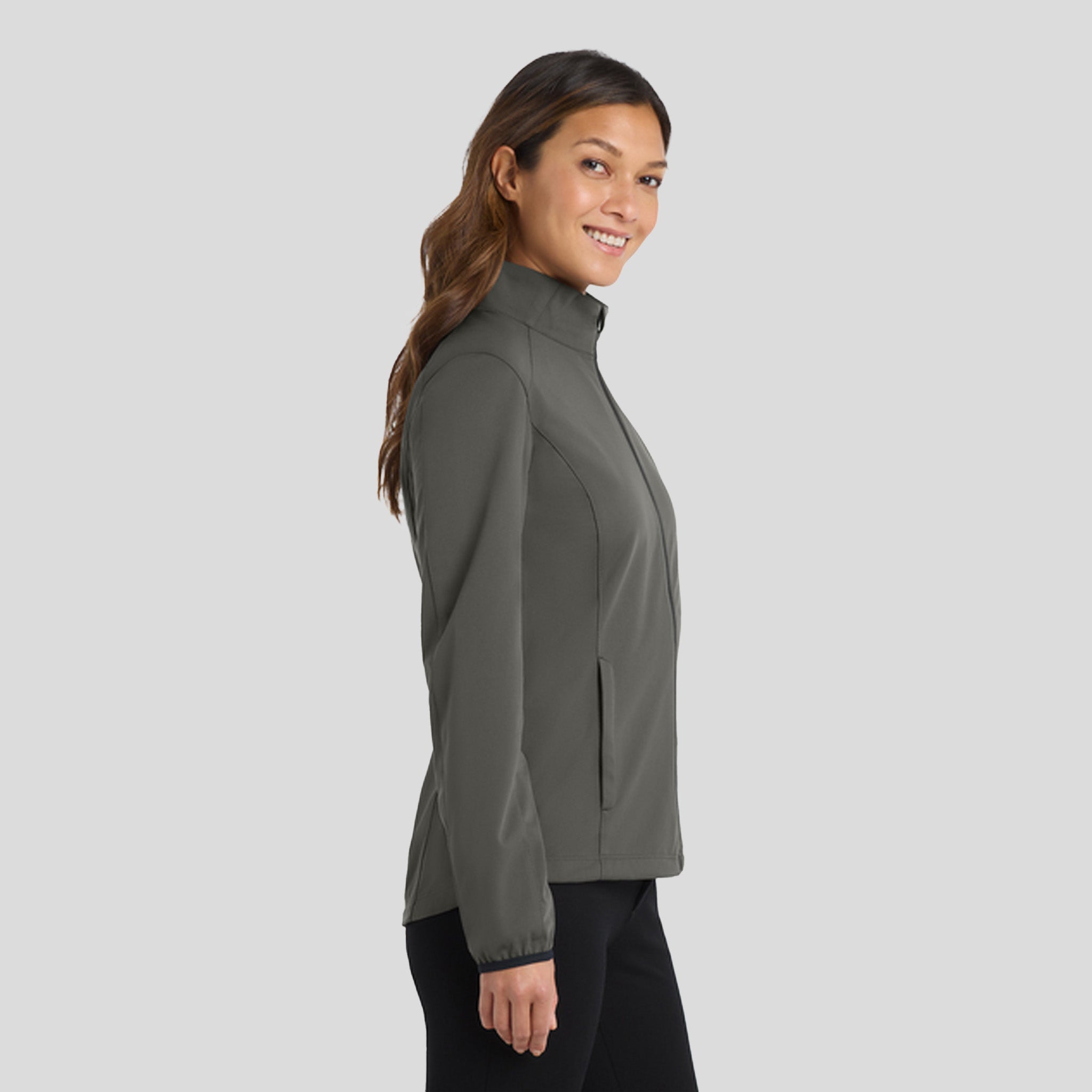 Women's Active Soft Shell Jacket | Grey Steel