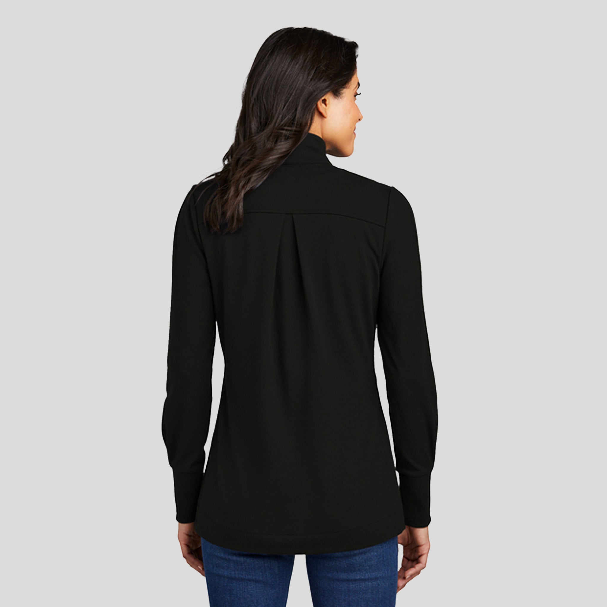 Women's Fairway Stretch 1/4-Zip | Deep Black