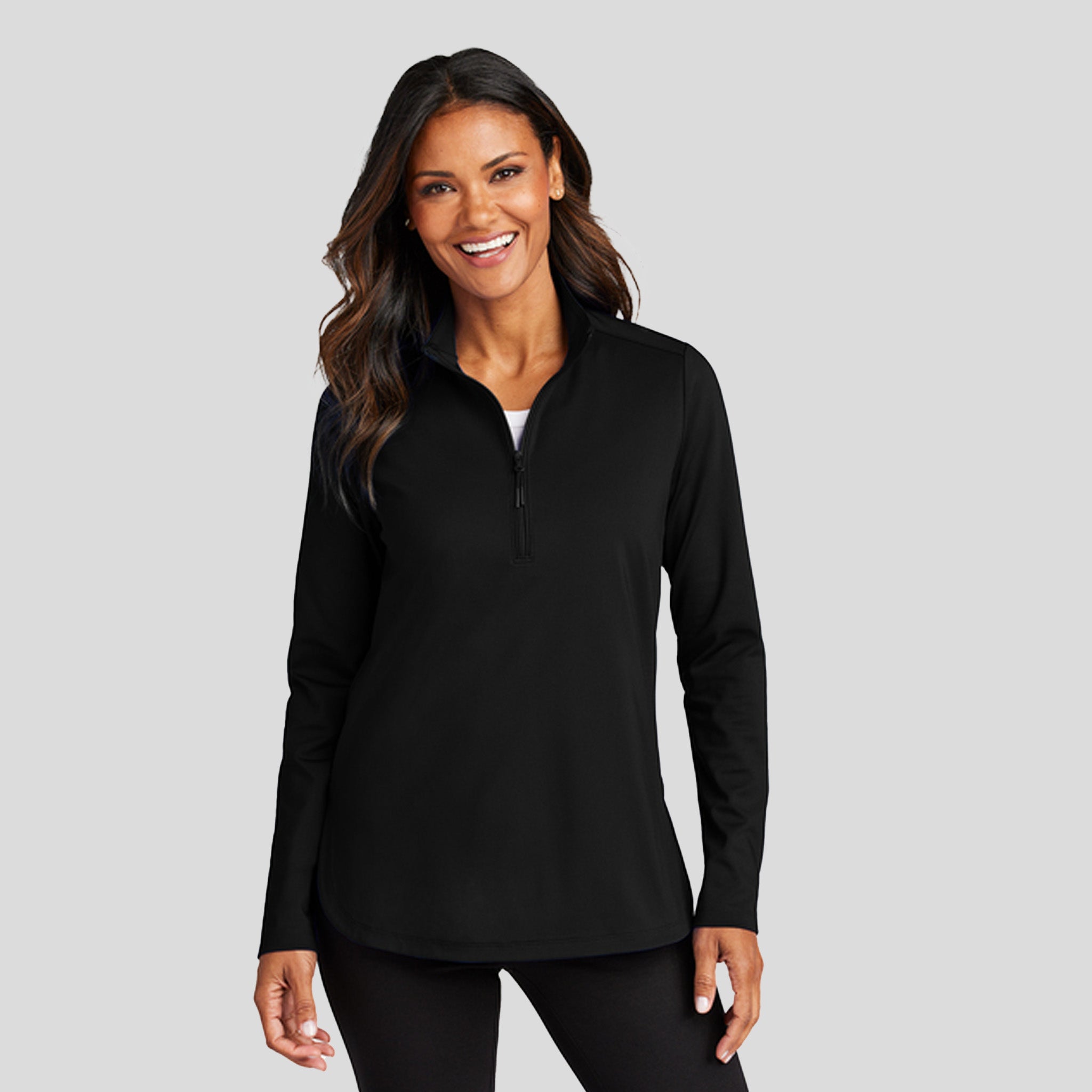 Women's C-FREE® Double Knit 1/4-Zip | Black