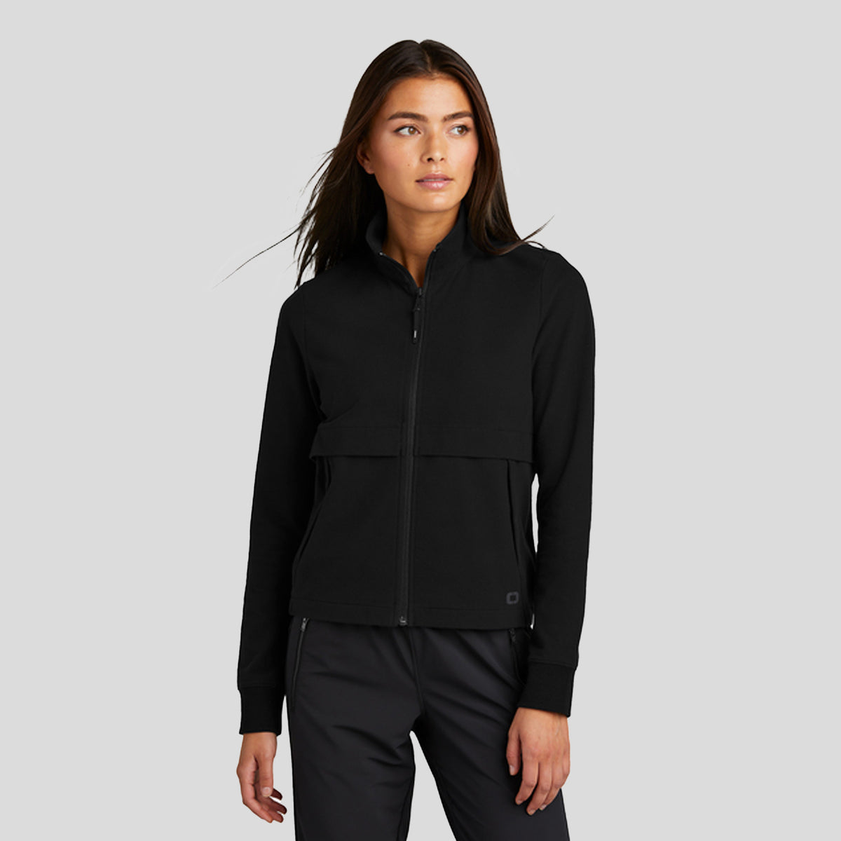 Women's Outstretch Full-Zip | Blacktop – Robert's Medical Uniforms