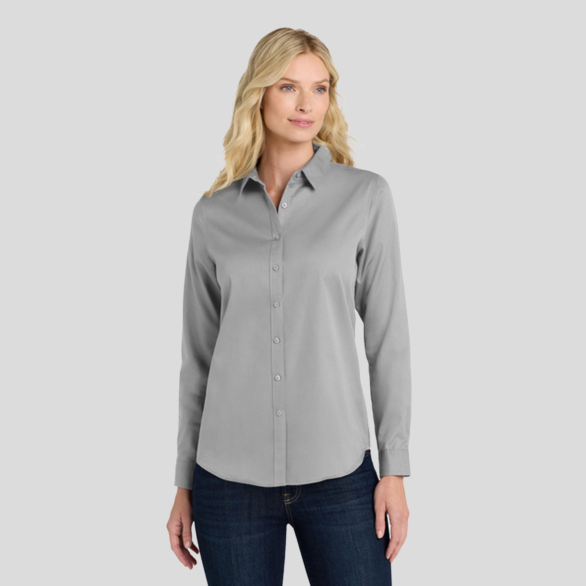 Women's Long Sleeve SuperPro React ™ | Gusty Grey