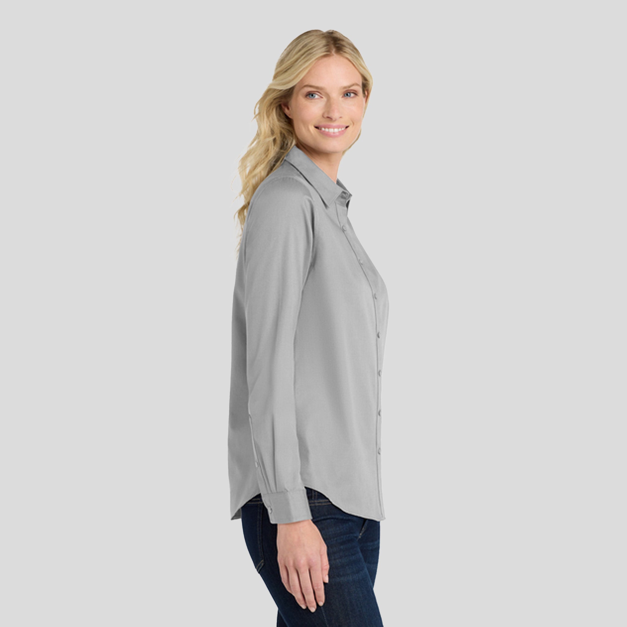 Women's Long Sleeve SuperPro React ™ | Gusty Grey