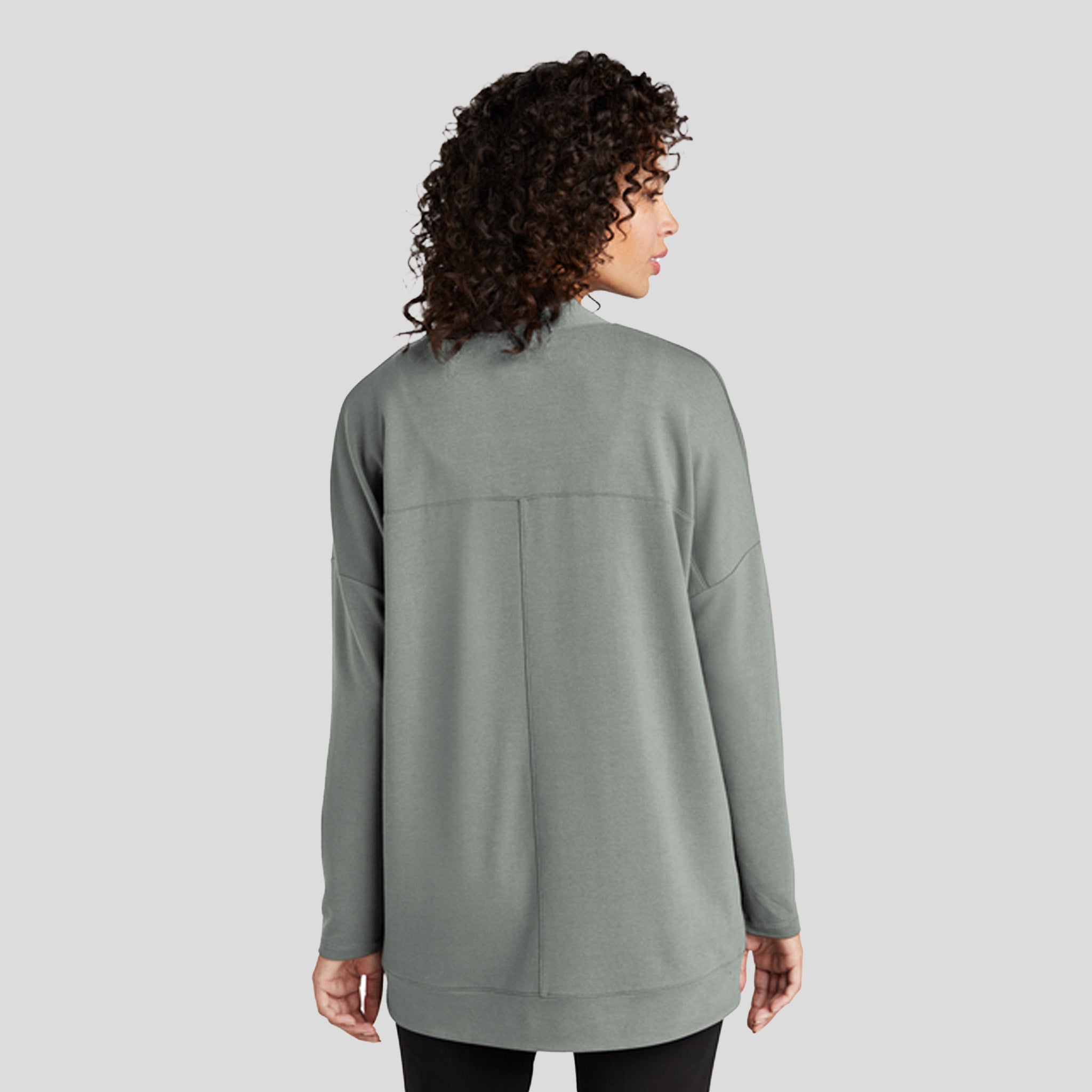 Women’s Stretch Open-Front Cardigan | Gusty Grey