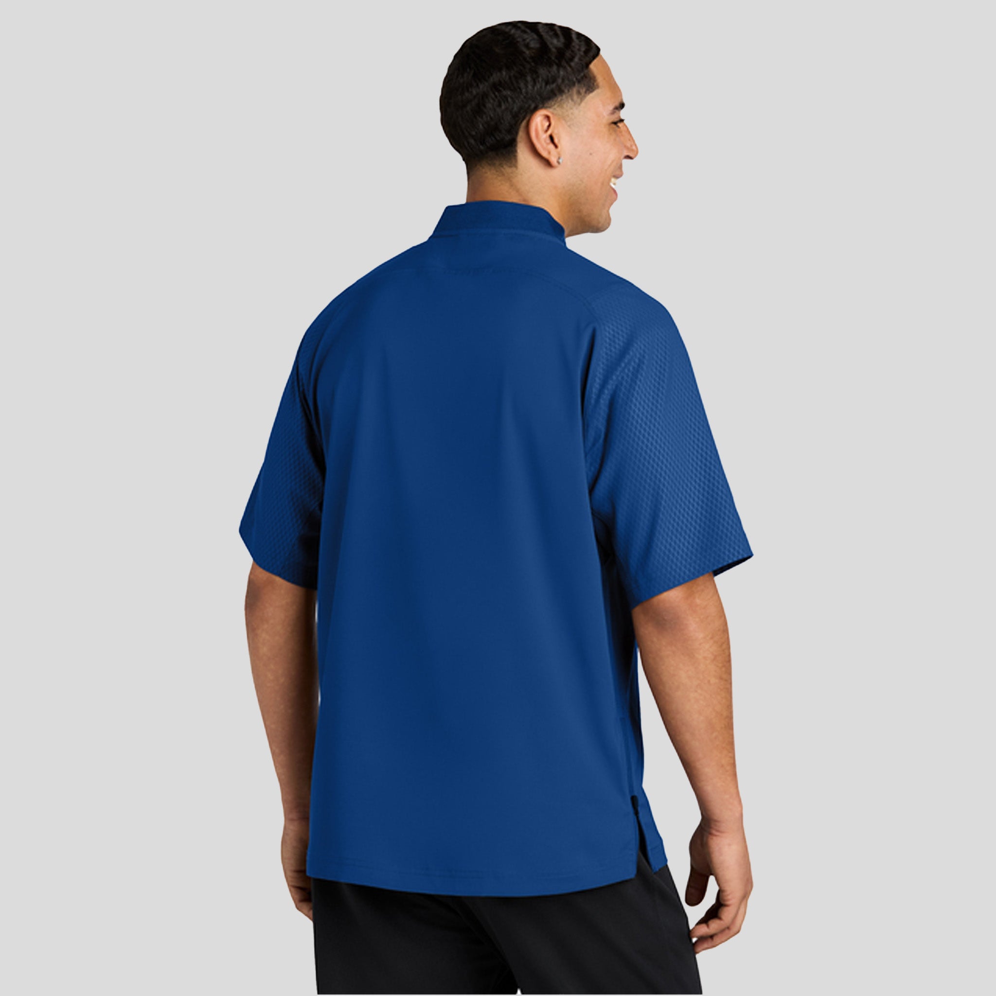 Cage Short Sleeve 1/4-Zip Jacket | Royal
