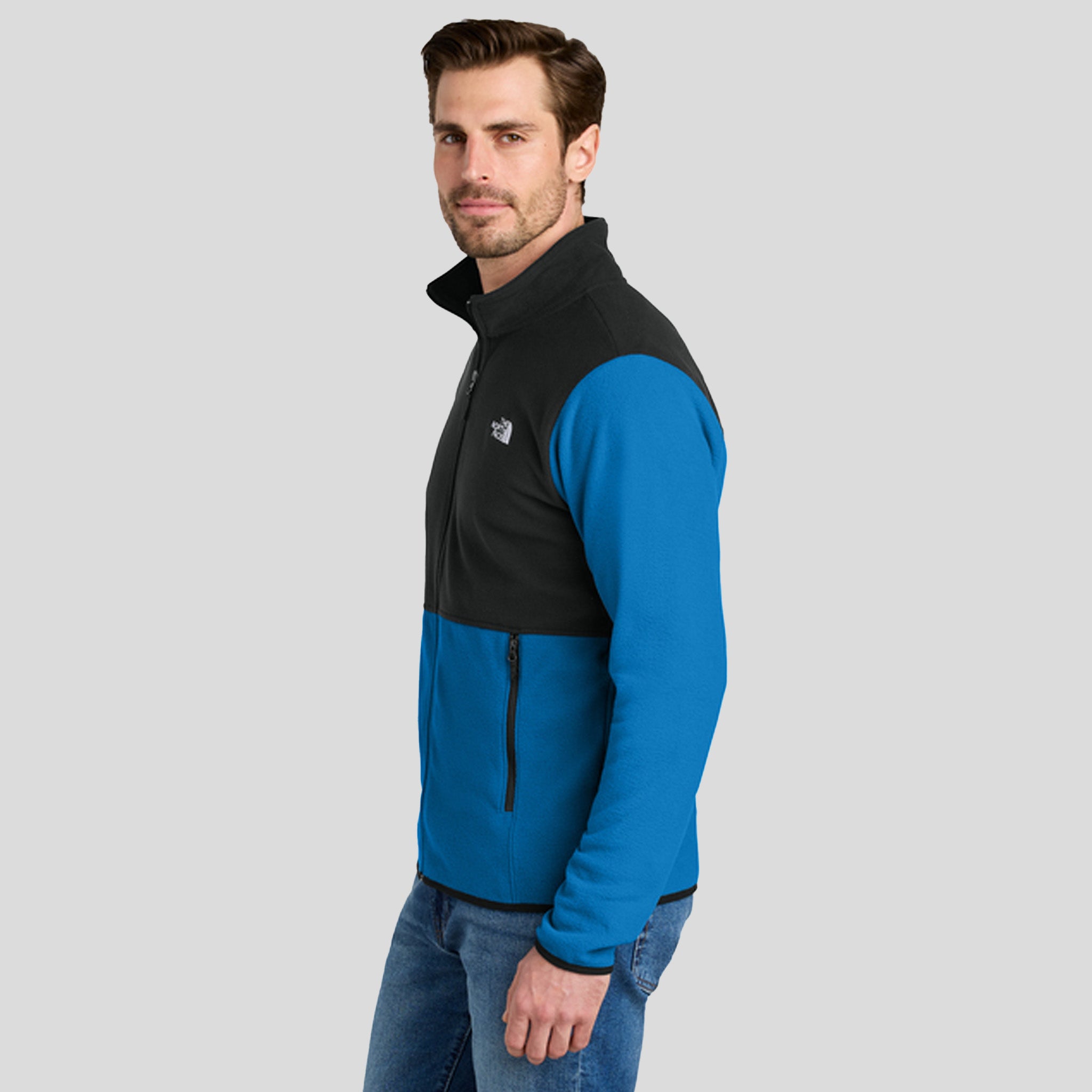 Glacier Full-Zip Fleece Jacket | Hero Blue/TNF Black
