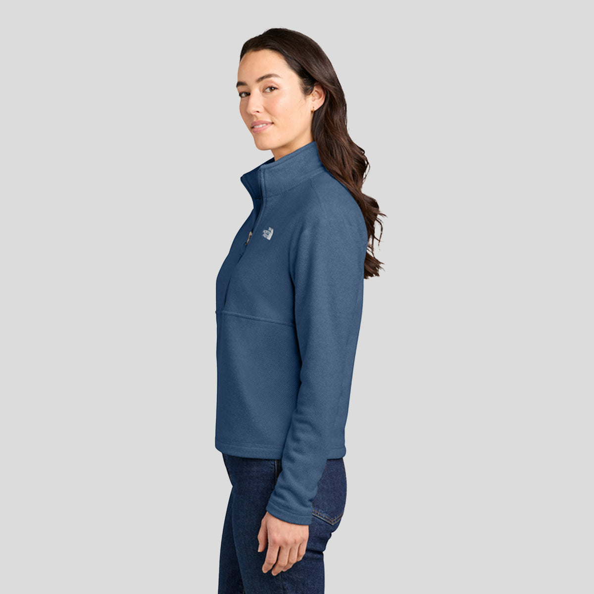Women's Textured Pine Grove 1/2-Zip | Shady Blue Heather