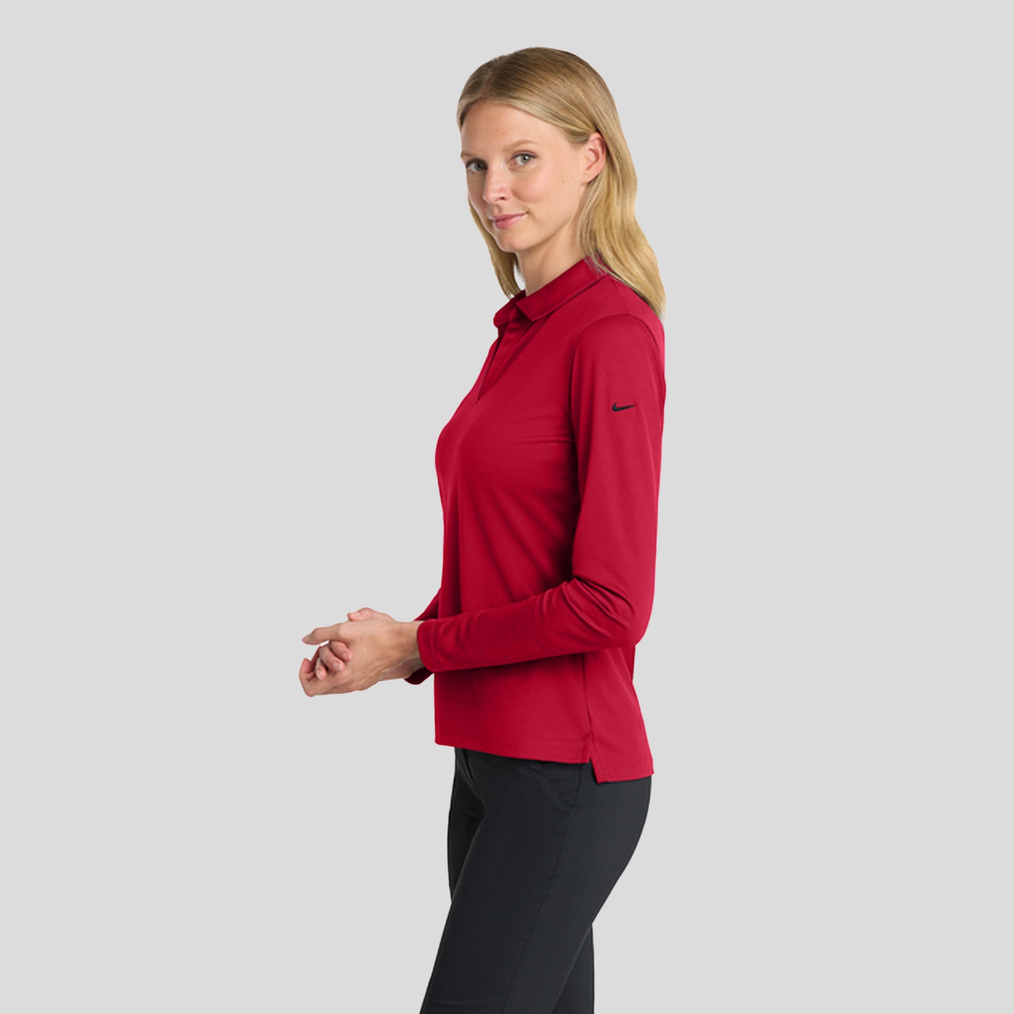 Women's Dri-FIT Micro Pique 2.0 Long Sleeve Polo | University Red