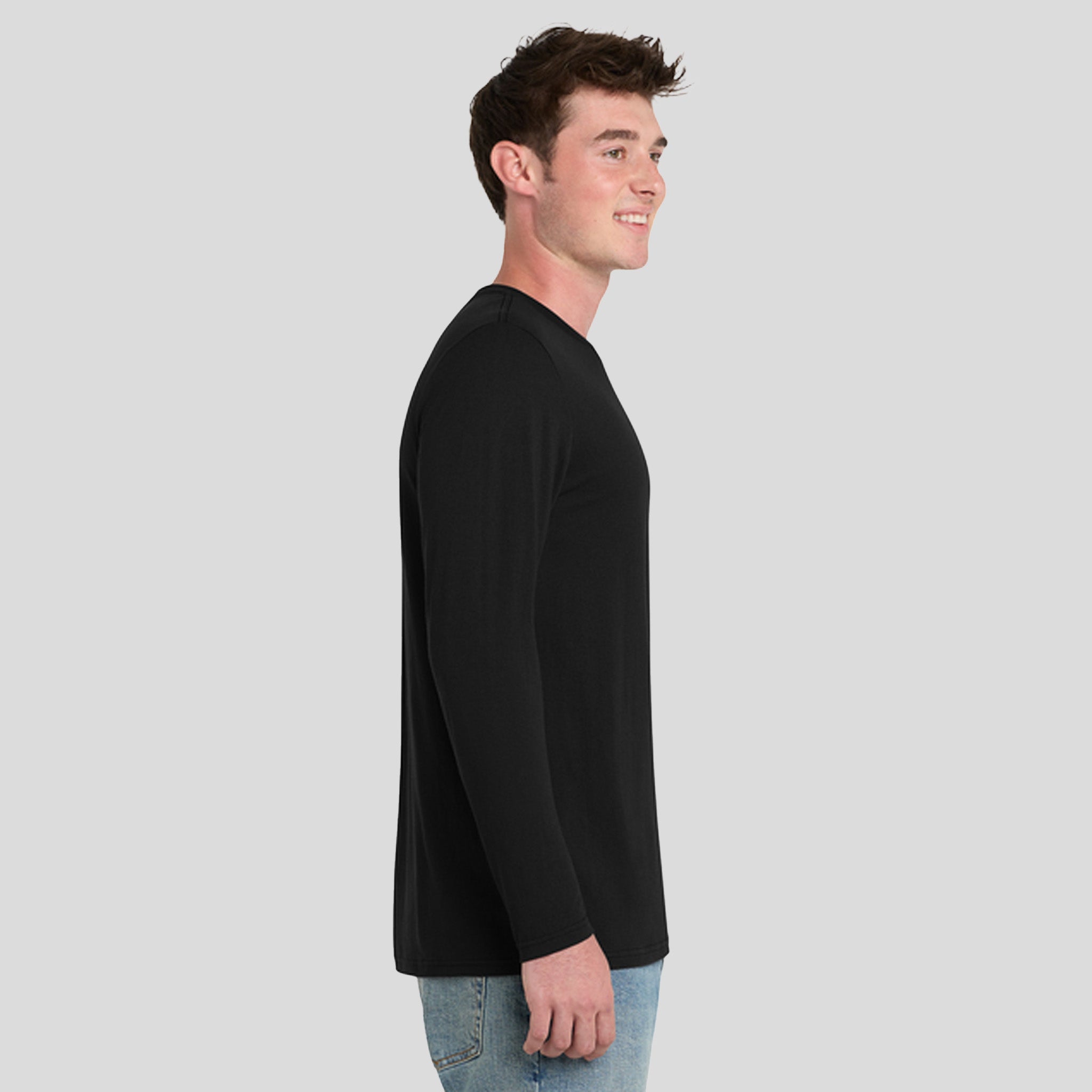 Tri-Blend Long Sleeve Tee | Black