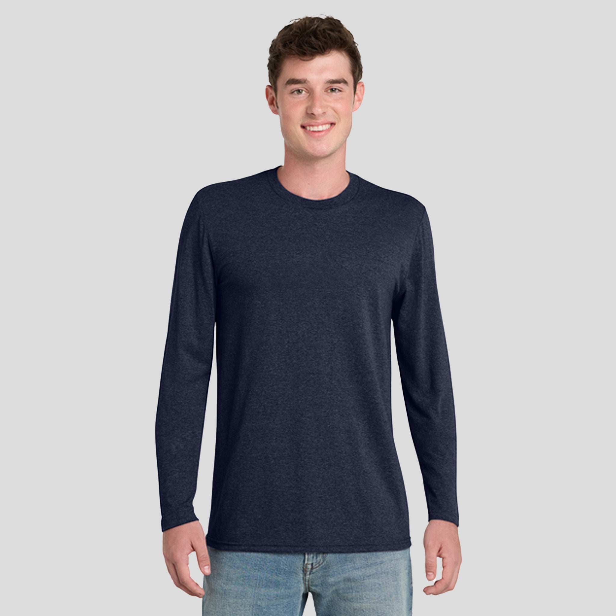 Tri-Blend Long Sleeve Tee | Team Navy Heather
