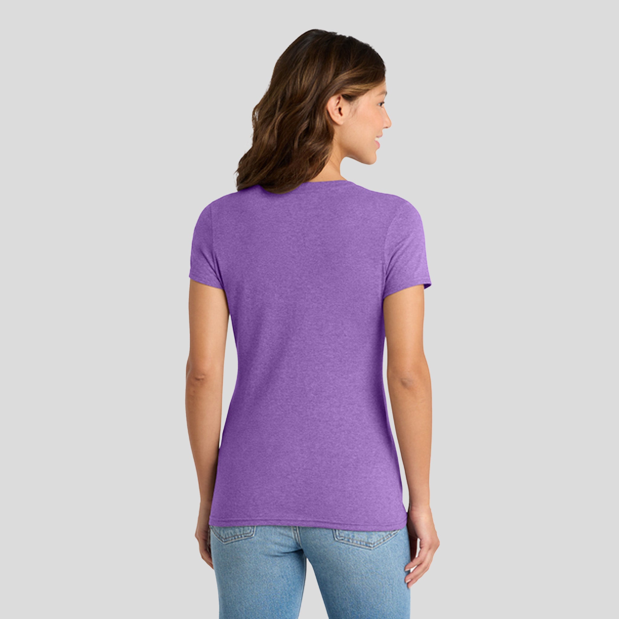 Women's Tri-Blend V-Neck Tee | Team Purple Heather