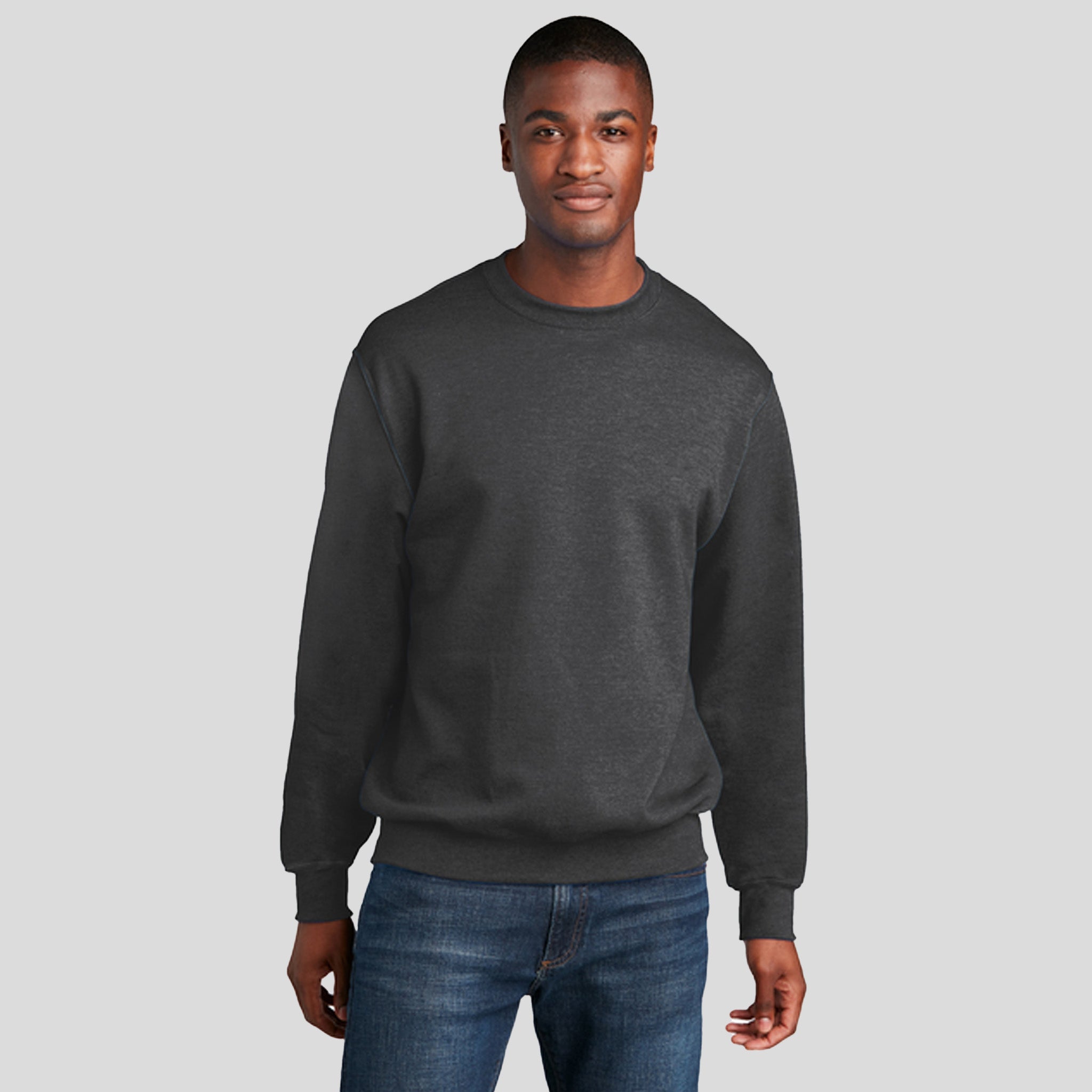 Core Fleece Crewneck Sweatshirt | Dark Heather Grey
