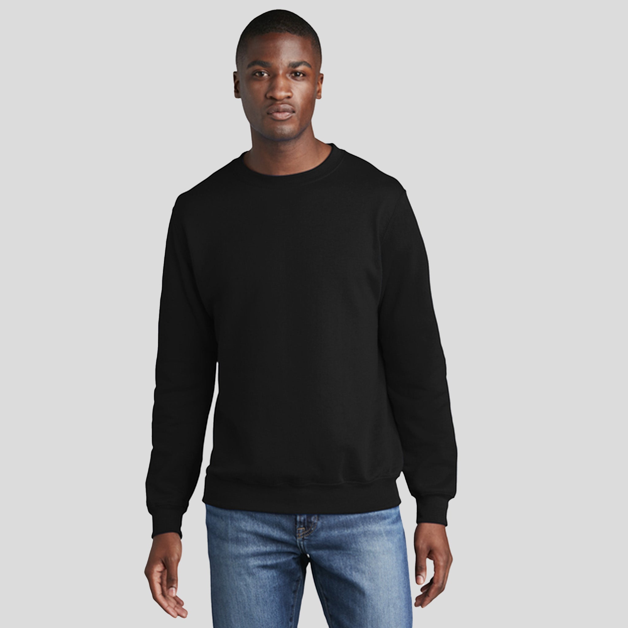 Core Fleece Crewneck Sweatshirt | Jet Black