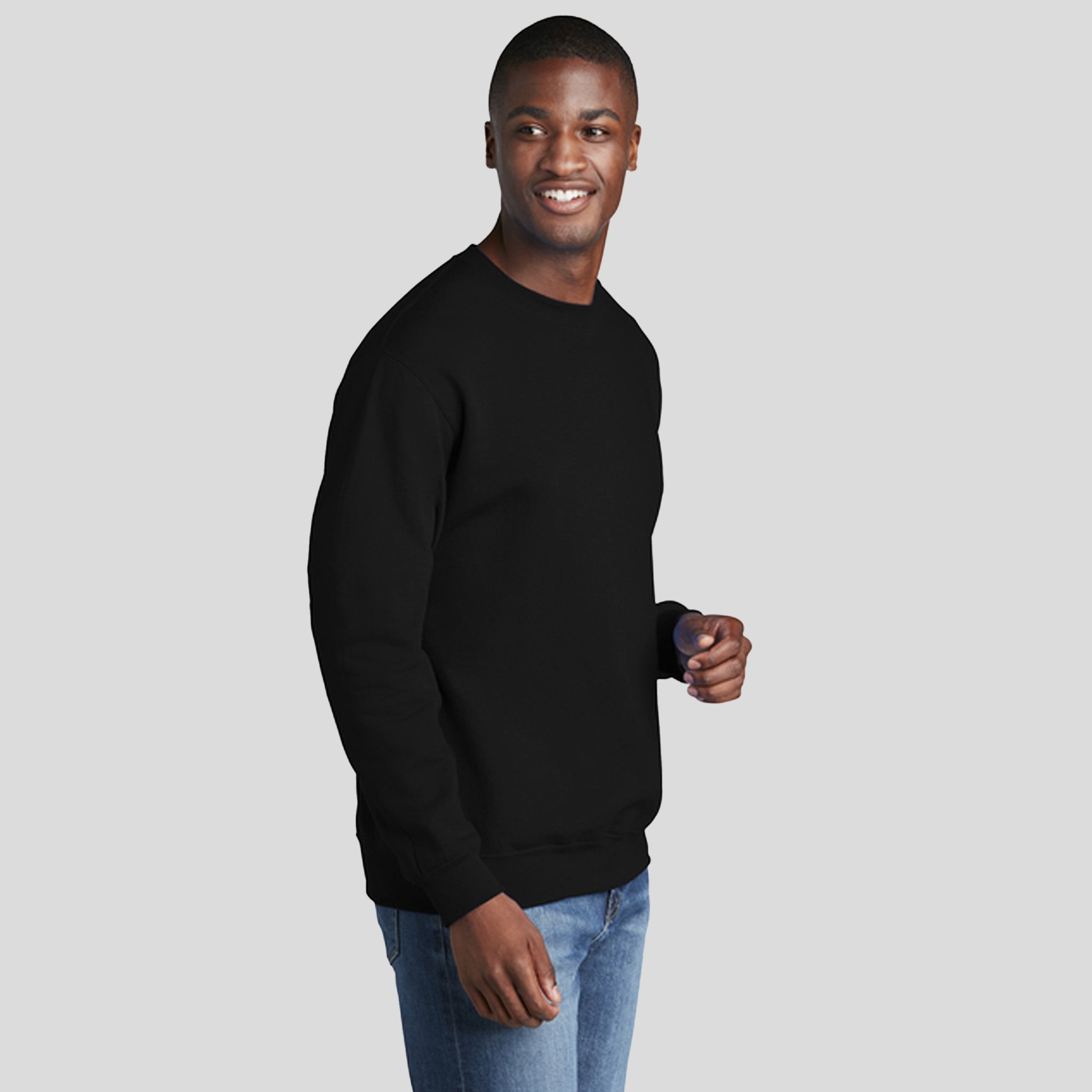 Core Fleece Crewneck Sweatshirt | Jet Black