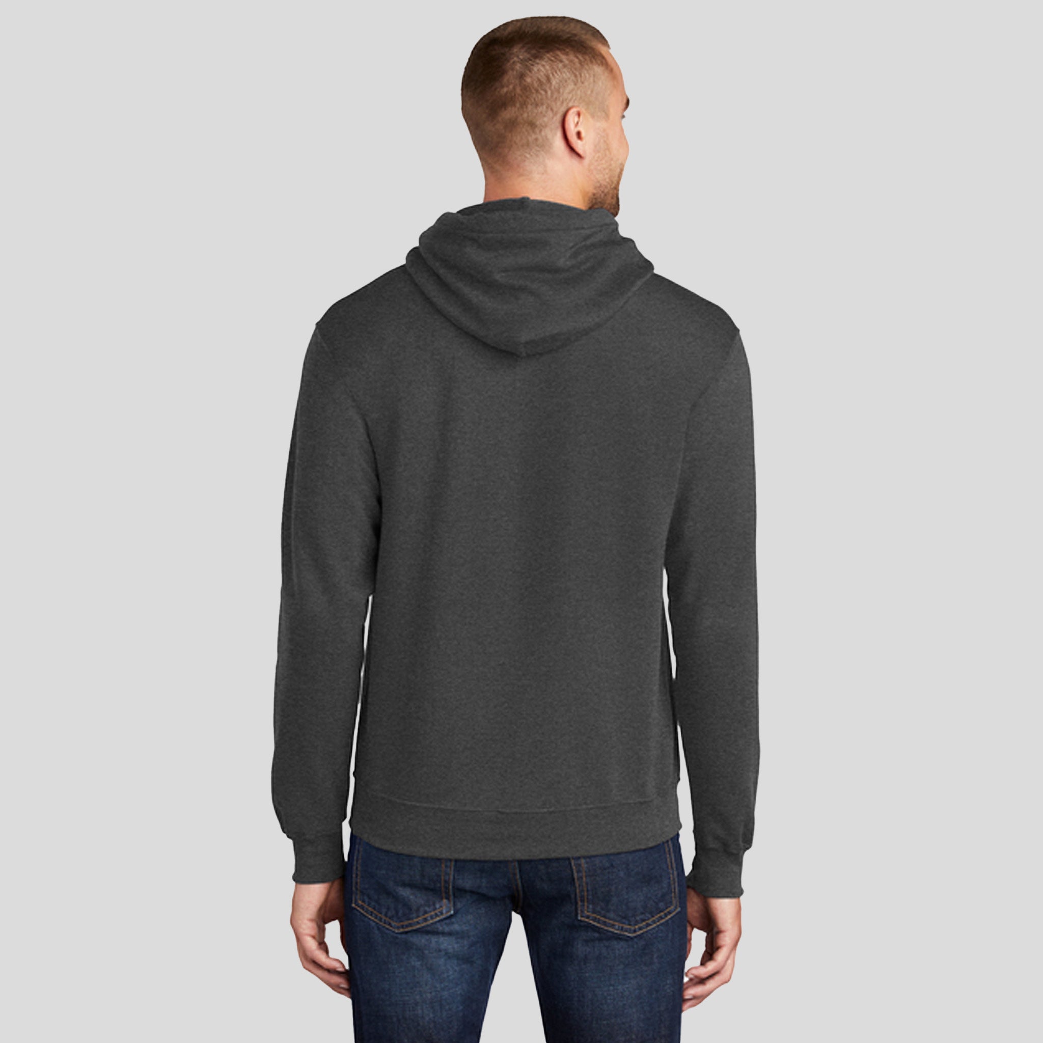 Core Fleece Pullover Hooded Sweatshirt | Dark Heather Grey
