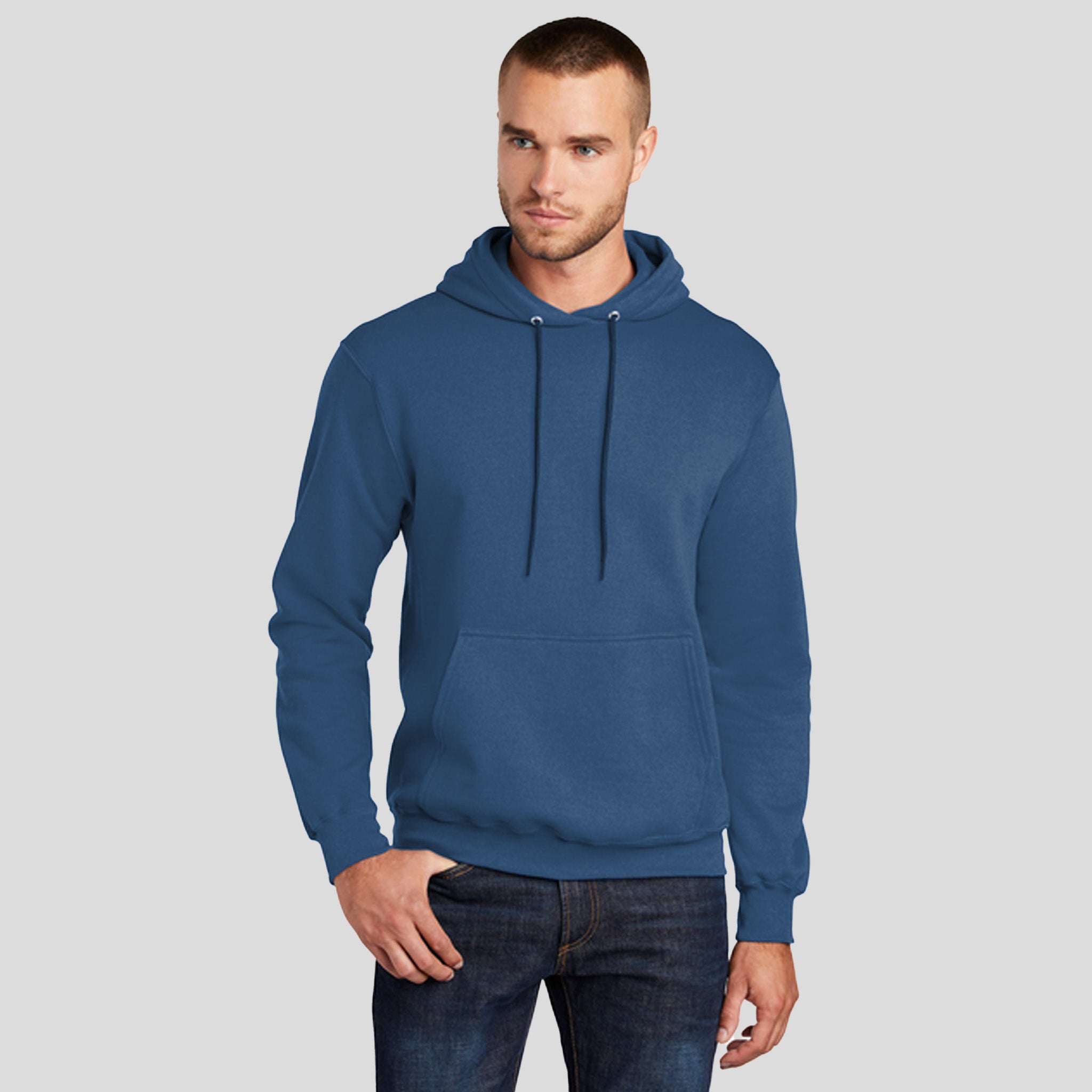 Core Fleece Pullover Hooded Sweatshirt | Neptune Blue