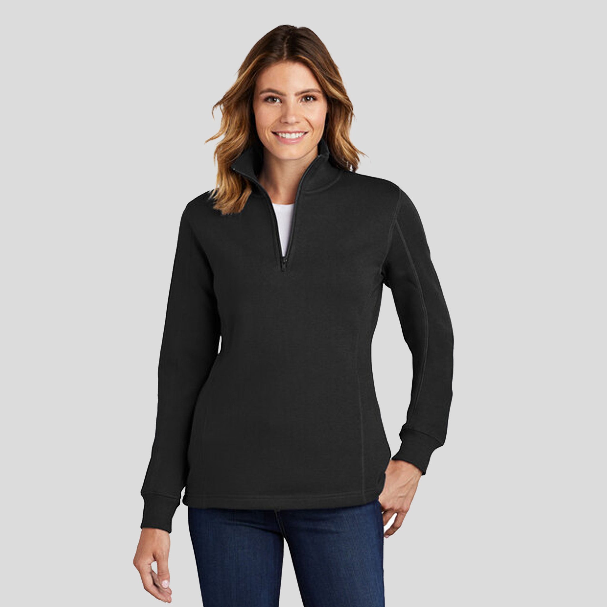 Women's 1/4-Zip Sweatshirt | Black