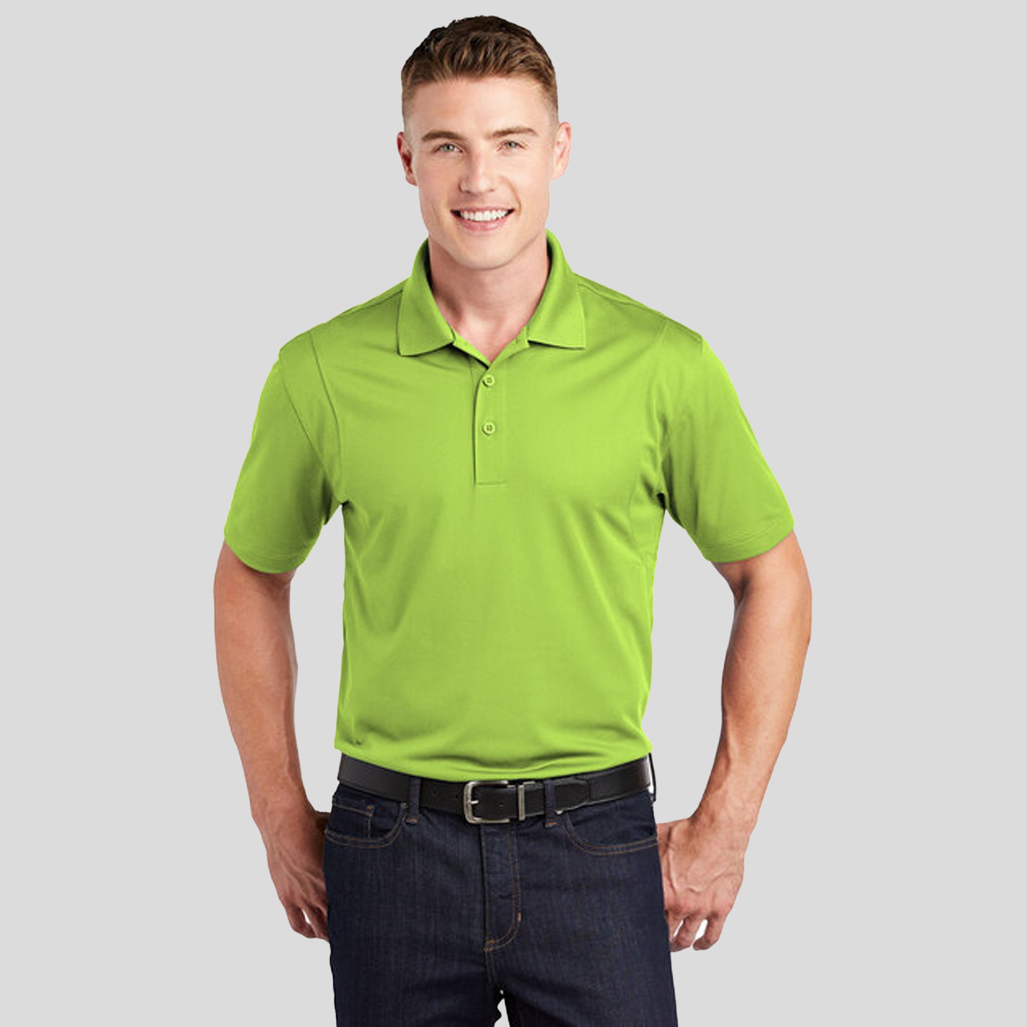 Micropique Sport-Wick® Polo | Lime Shock