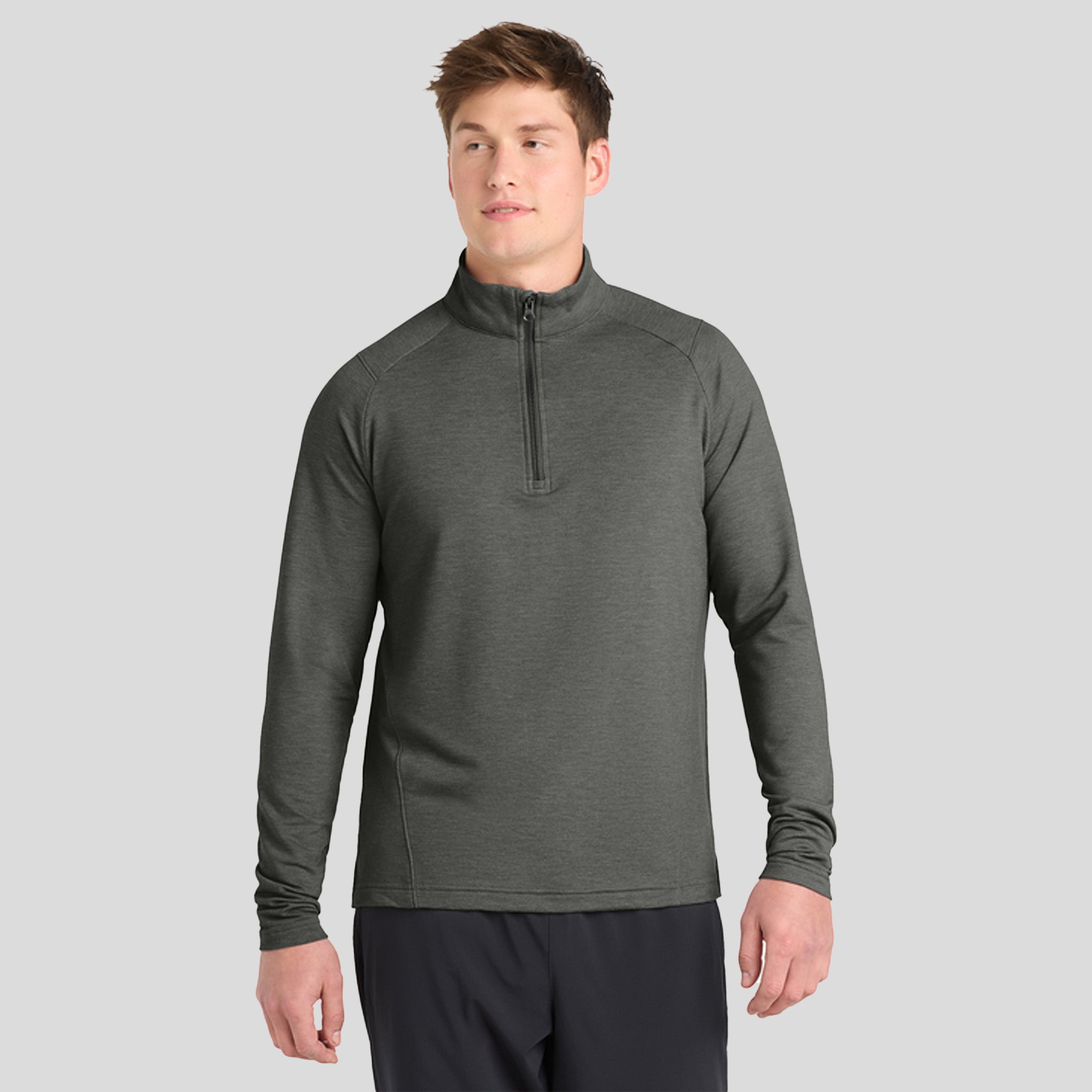 Men's Sport-Wick® Flex Fleece 1/4-Zip | Dark Grey Heather