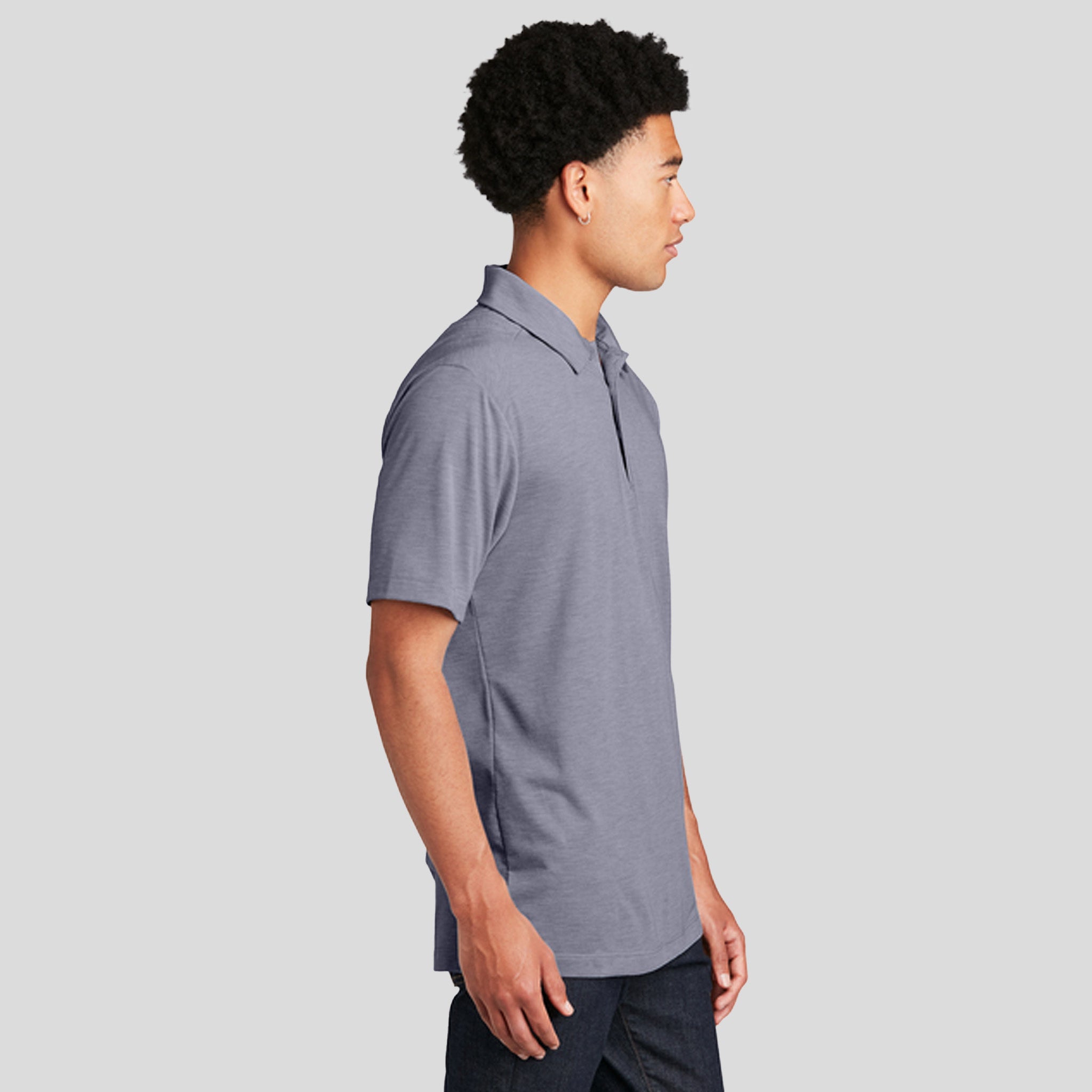 PosiCharge ® Tri-Blend Wicking Polo | True Navy Heather